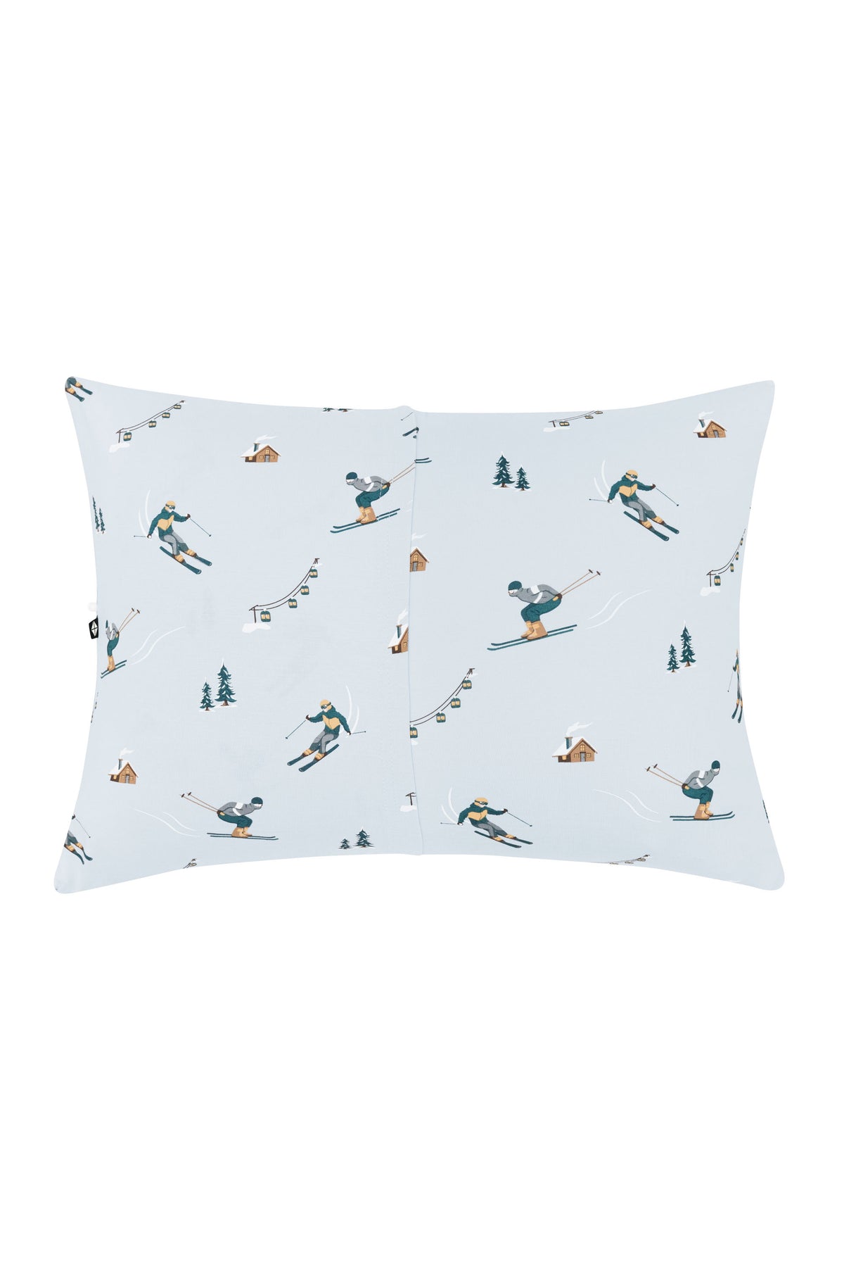 The back of the Toddler Pillowcase in Ski showing the envelope closure