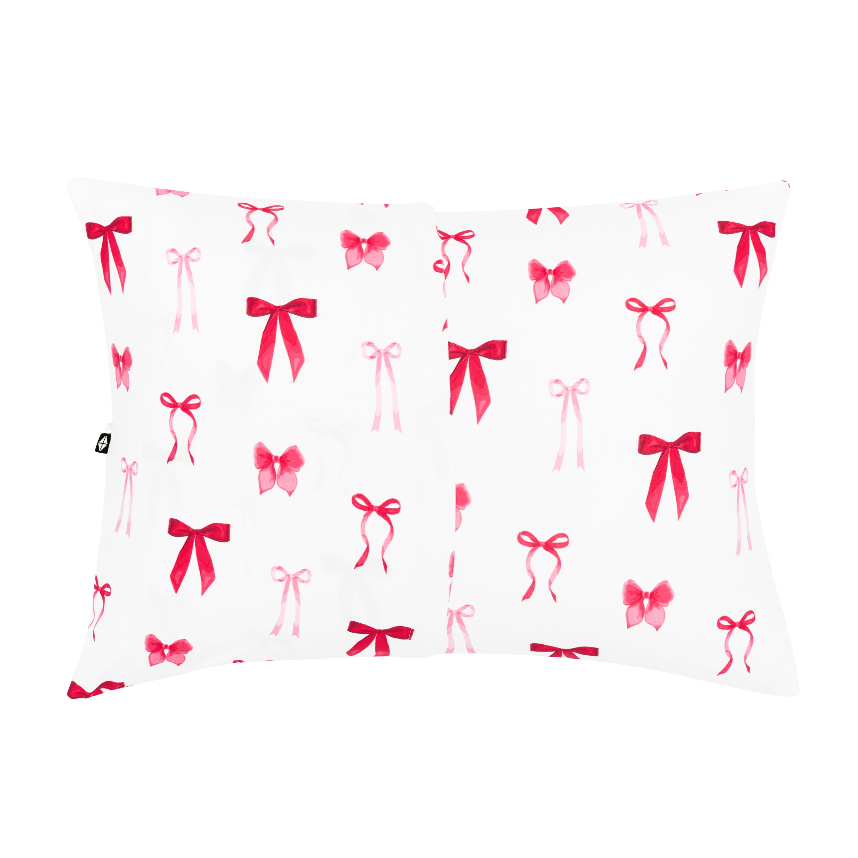 Back of the Toddler Pillowcase in Small Love Bow showing the envelope closure