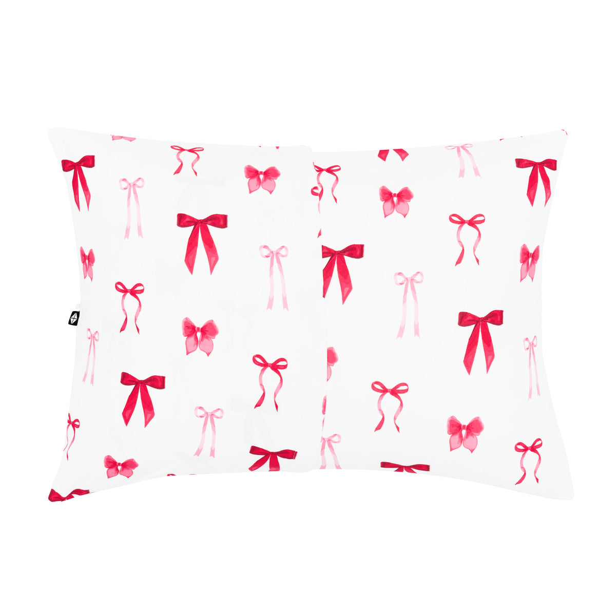 Back of the Toddler Pillowcase in Small Love Bow showing the envelope closure