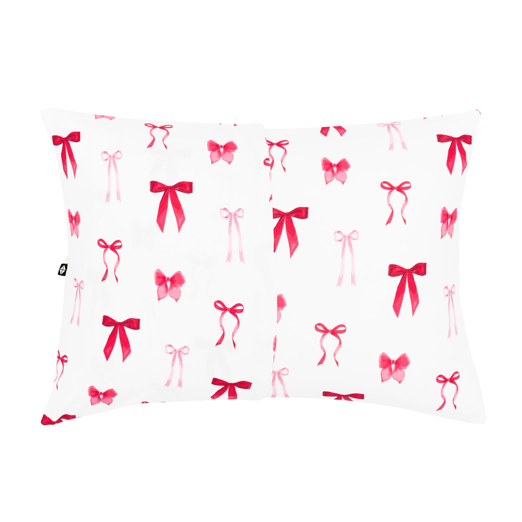 Back of the Toddler Pillowcase in Small Love Bow showing the envelope closure