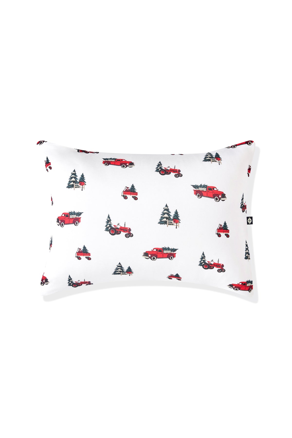 Toddler Pillowcase in Holiday Tree Farm