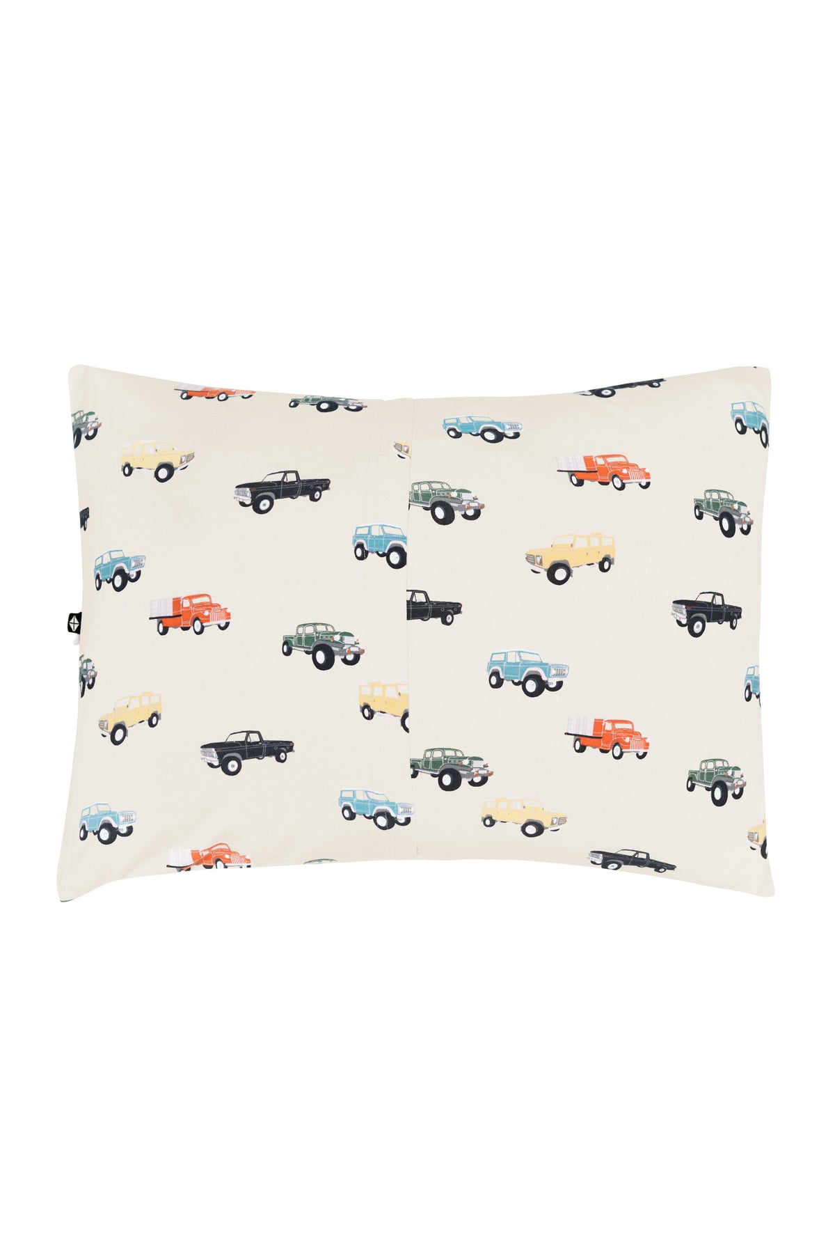 Envelope Closure of Toddler Pillowcase in Vintage Truck