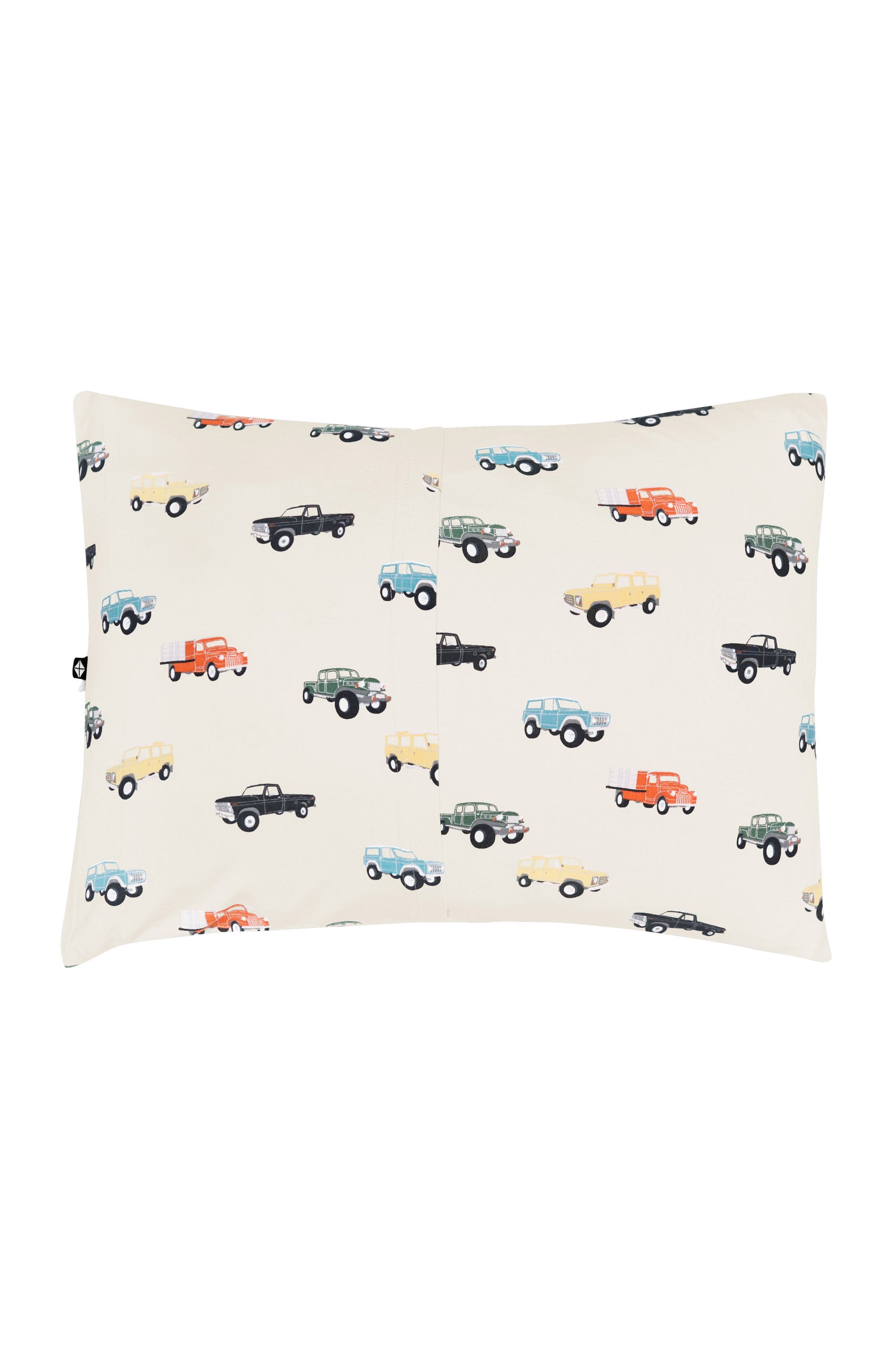 Envelope Closure of Toddler Pillowcase in Vintage Truck