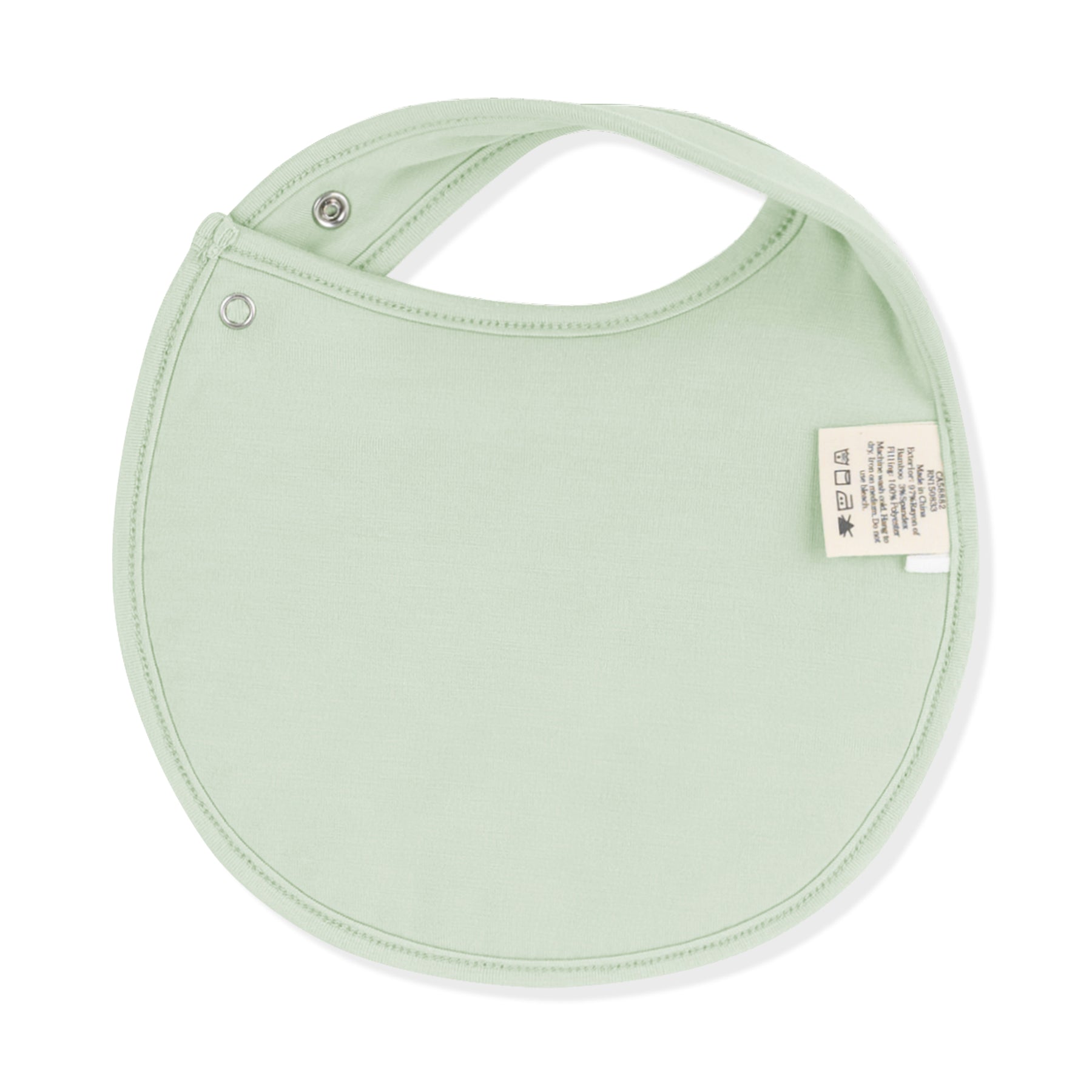 Back of the Cushy Bib in Basil