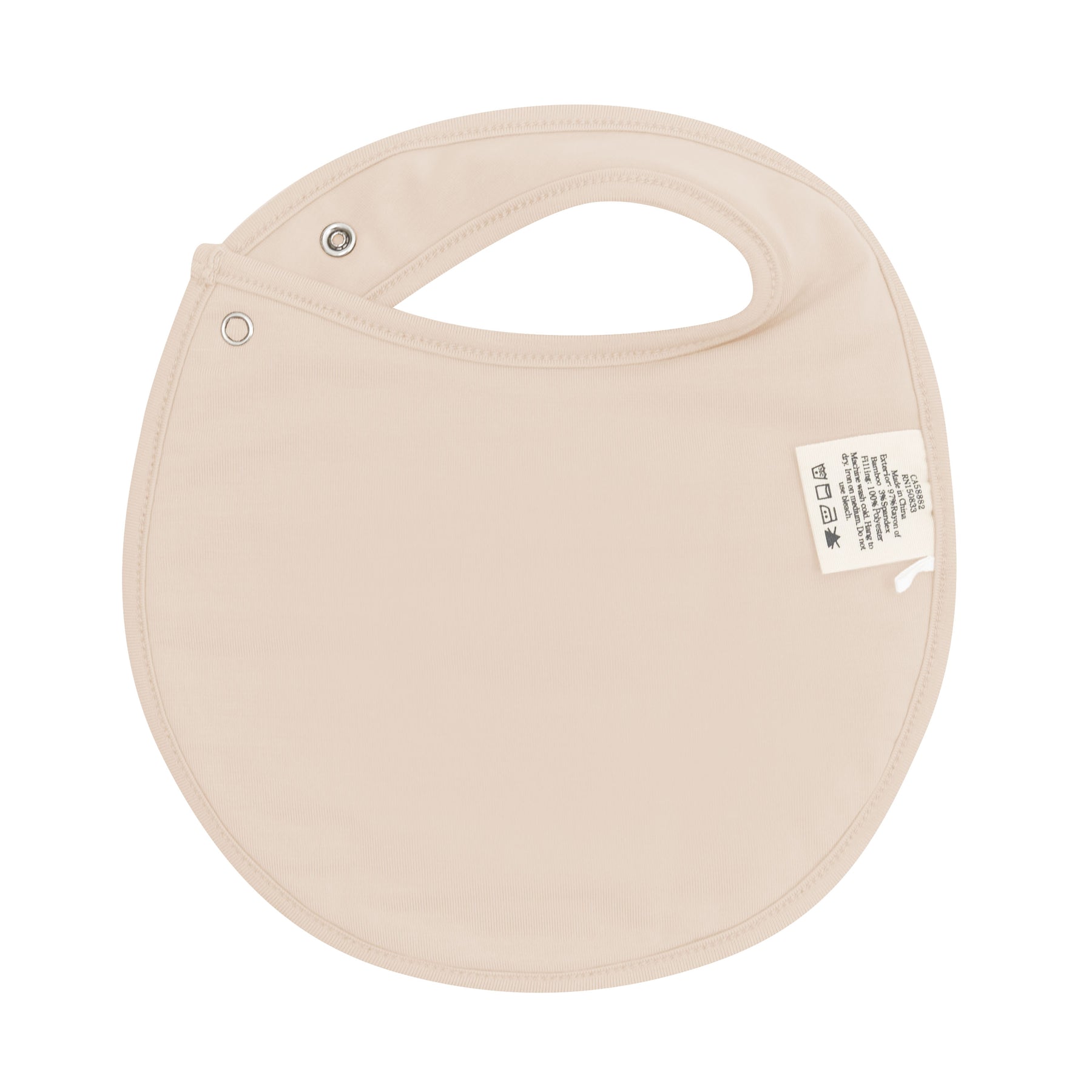 The back of the Cushy Bib in Bisque