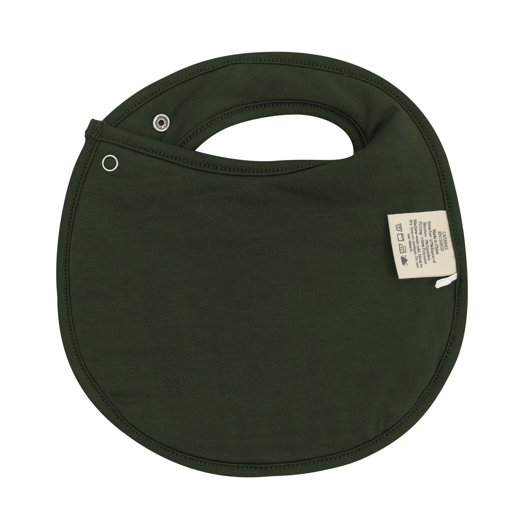 The back of the Cushy Bib in Fir