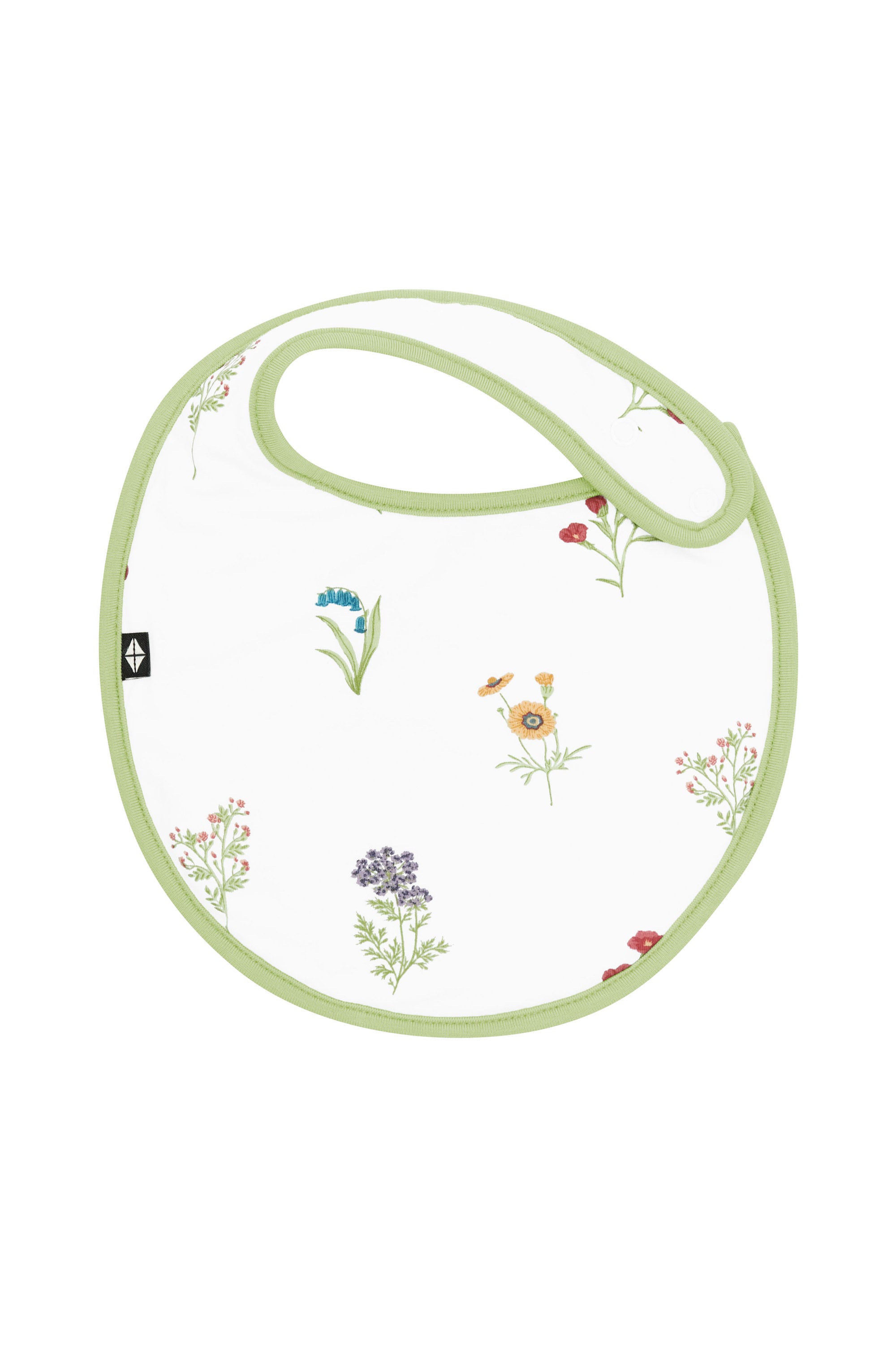 Front of Cushy Bib in Wildflower