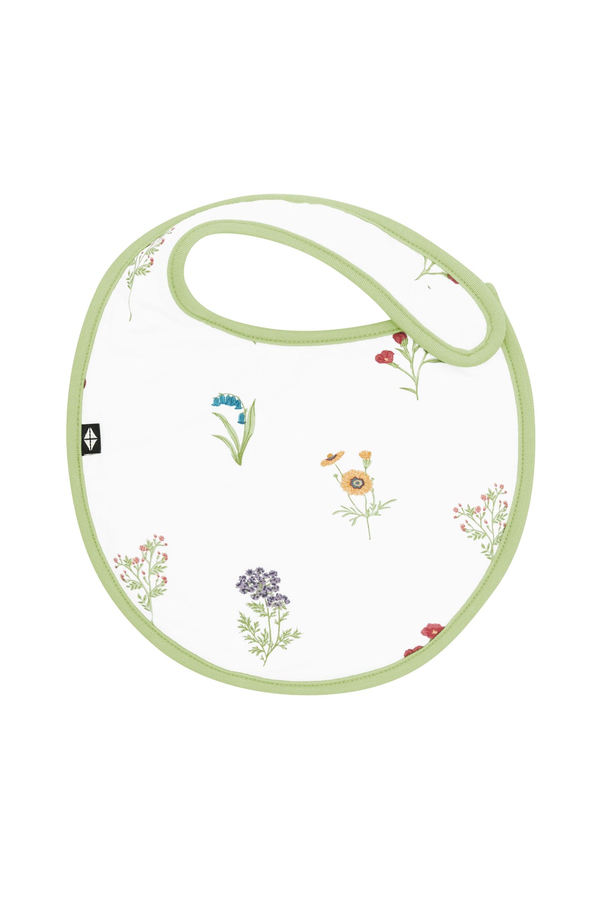 Front of Cushy Bib in Wildflower