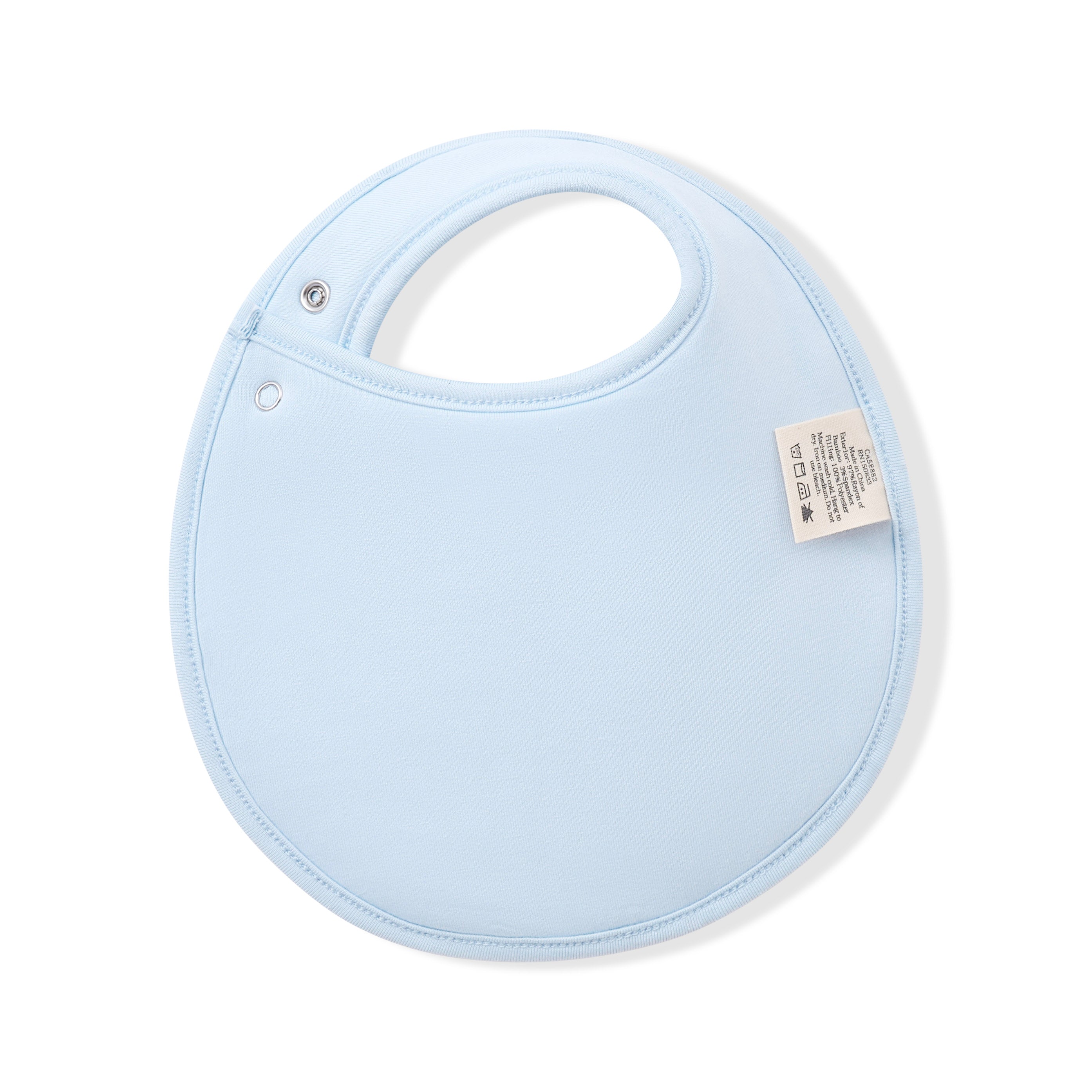 Back of the Cushy Bib in Breeze