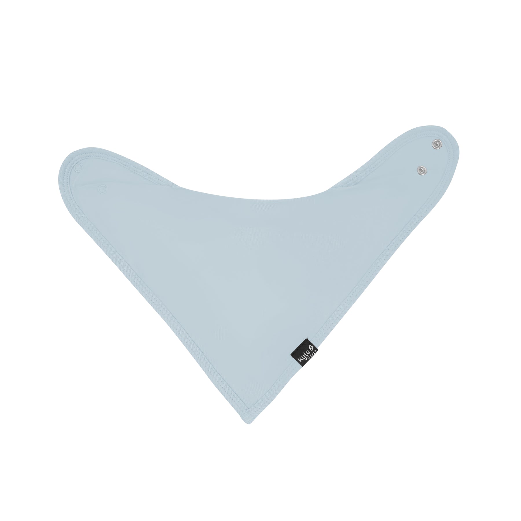 Bib in Fog laid out open and flat