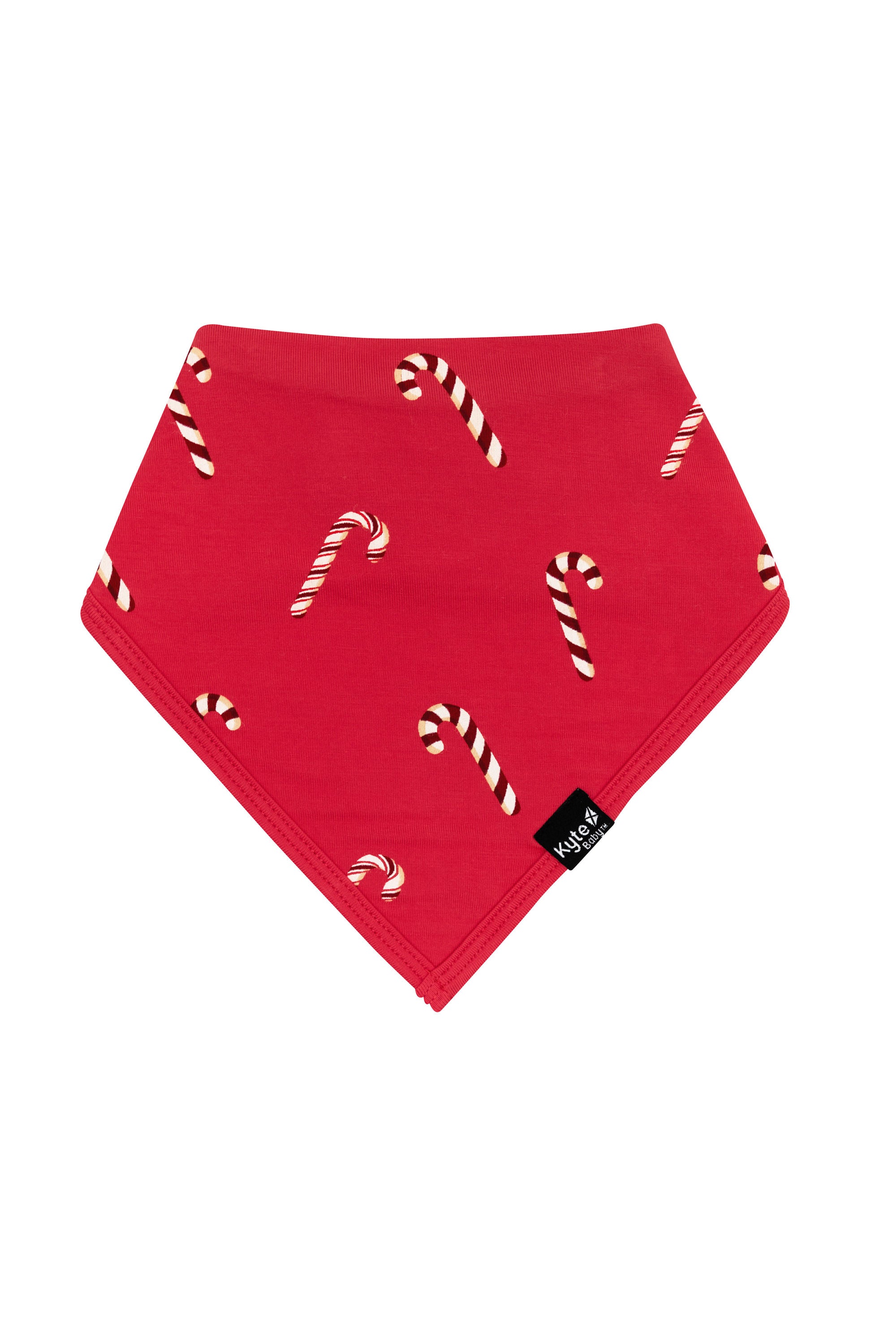 Front of the Bib in Candy Cane