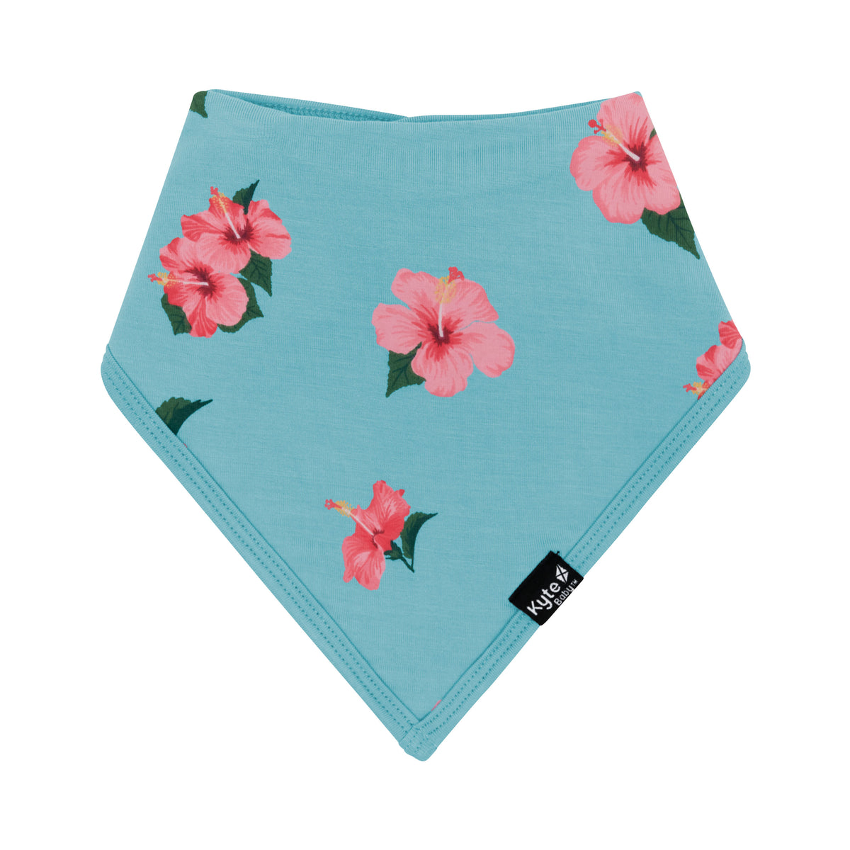 Front of Bib in Hibiscus