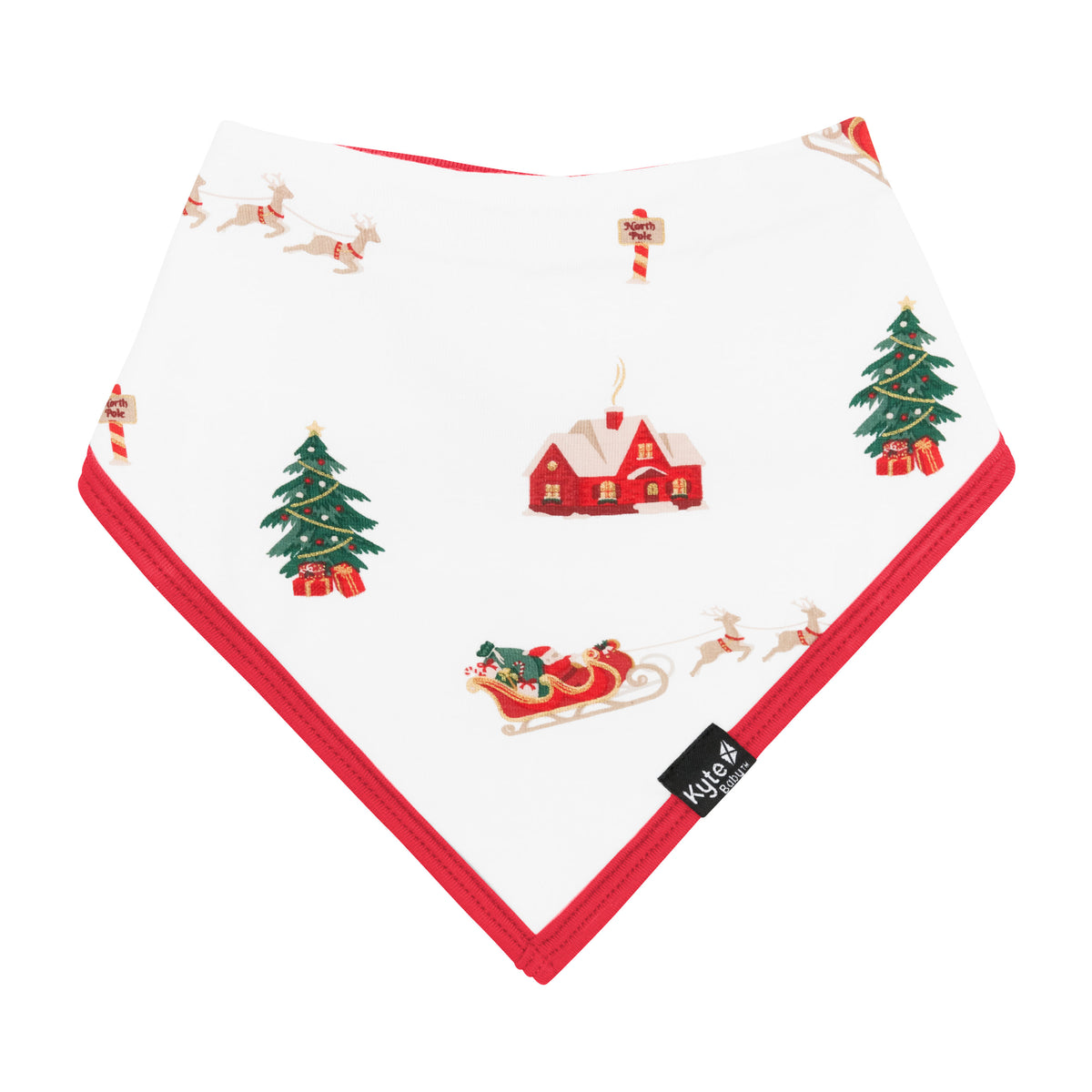 The front of the Bib in Santa Sleigh