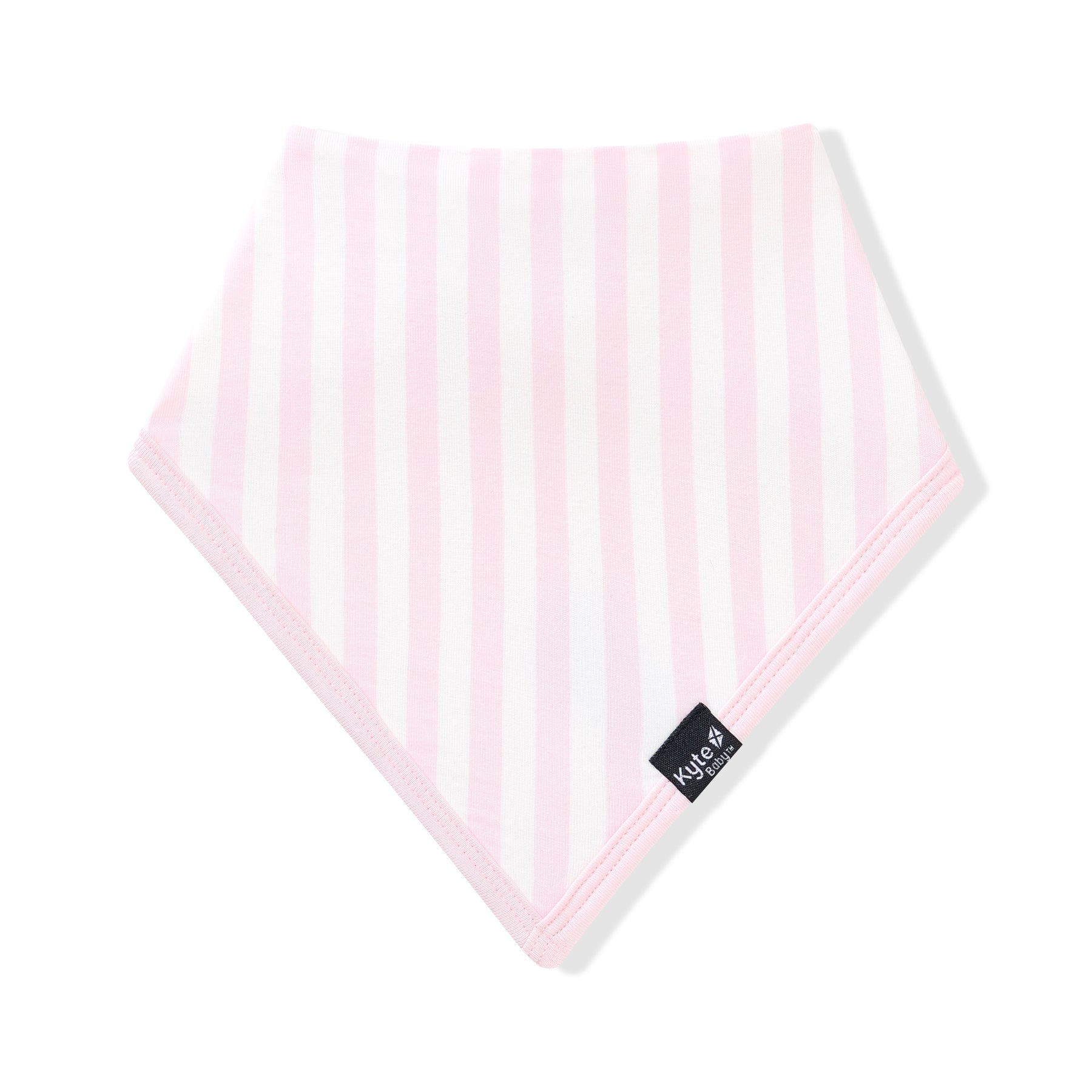 Front of the Bib in Small Sakura Stripe