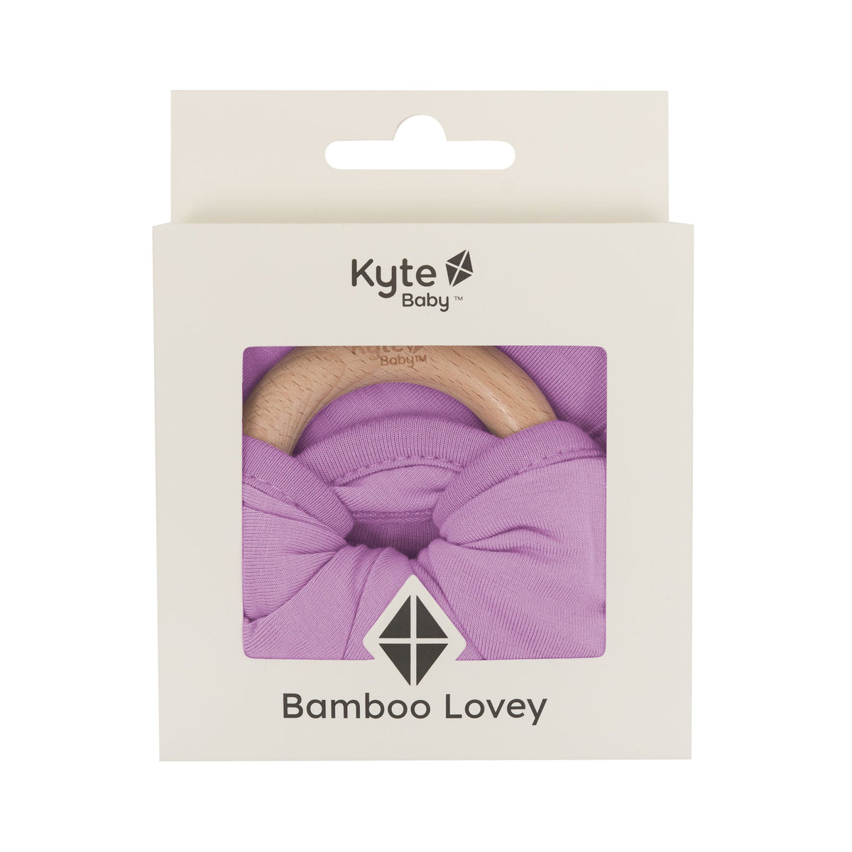 Kyte Baby Lovey in Poi with Removable Teething Ring packaging