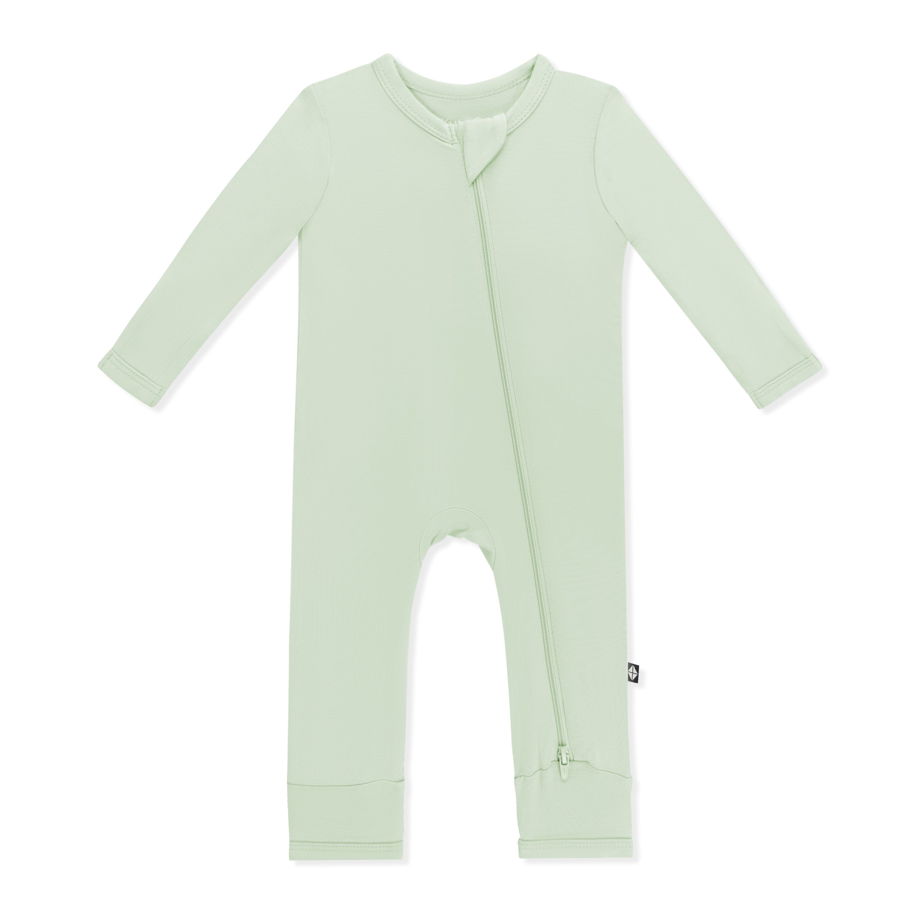 Product photo of the Zippered Romper in Basil