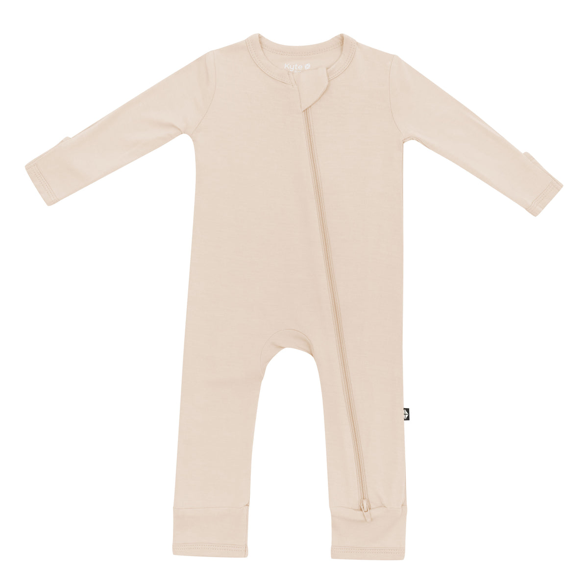 Product photo of the Zippered Romper in Bisque