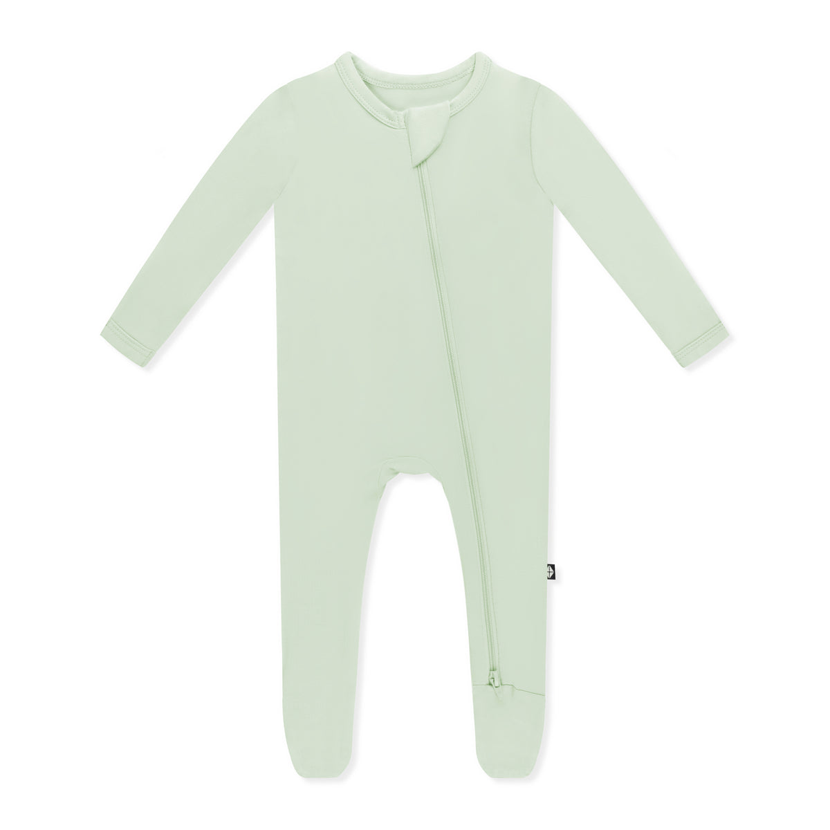 Product photo of the Zippered Footie in Basil