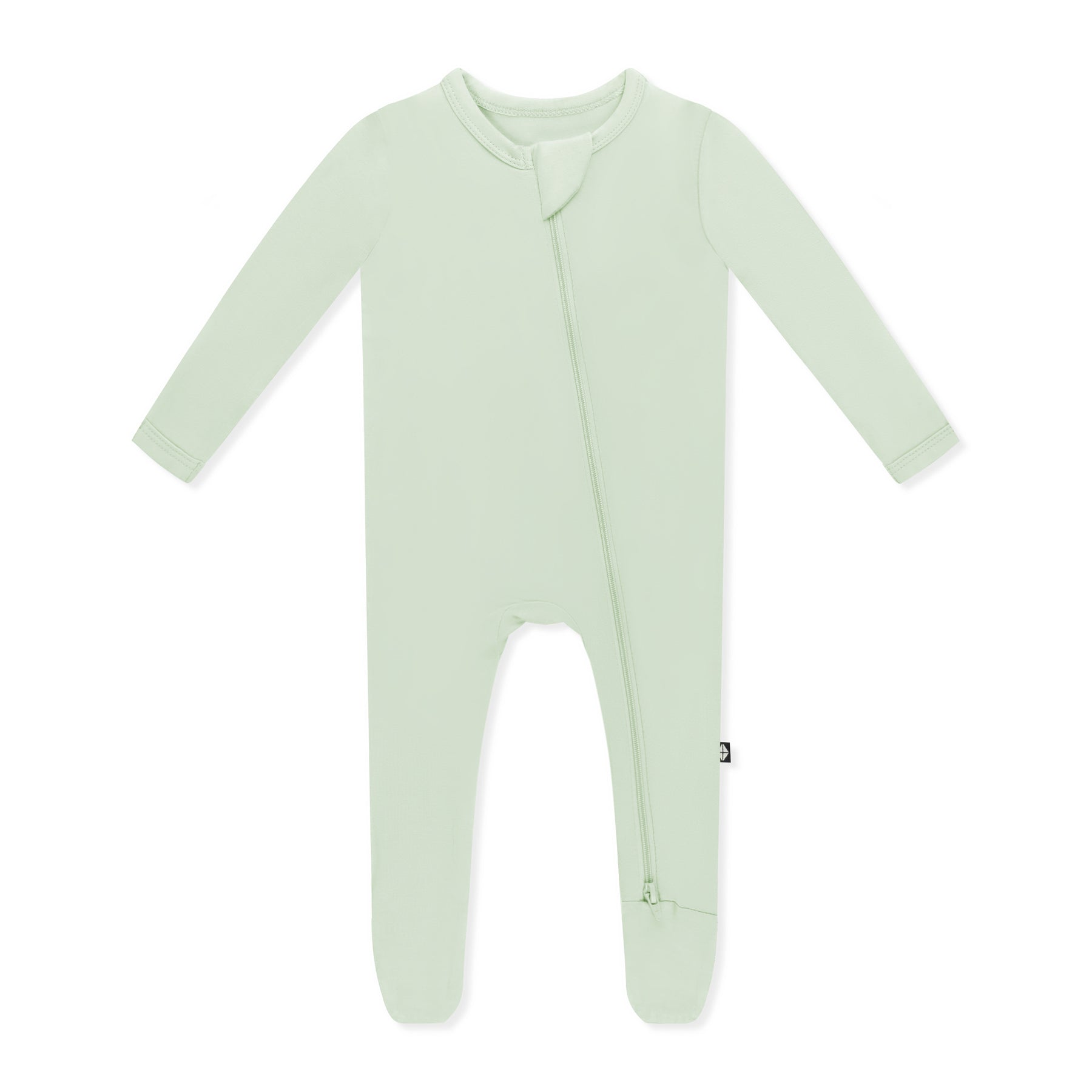 Product photo of the Zippered Footie in Basil