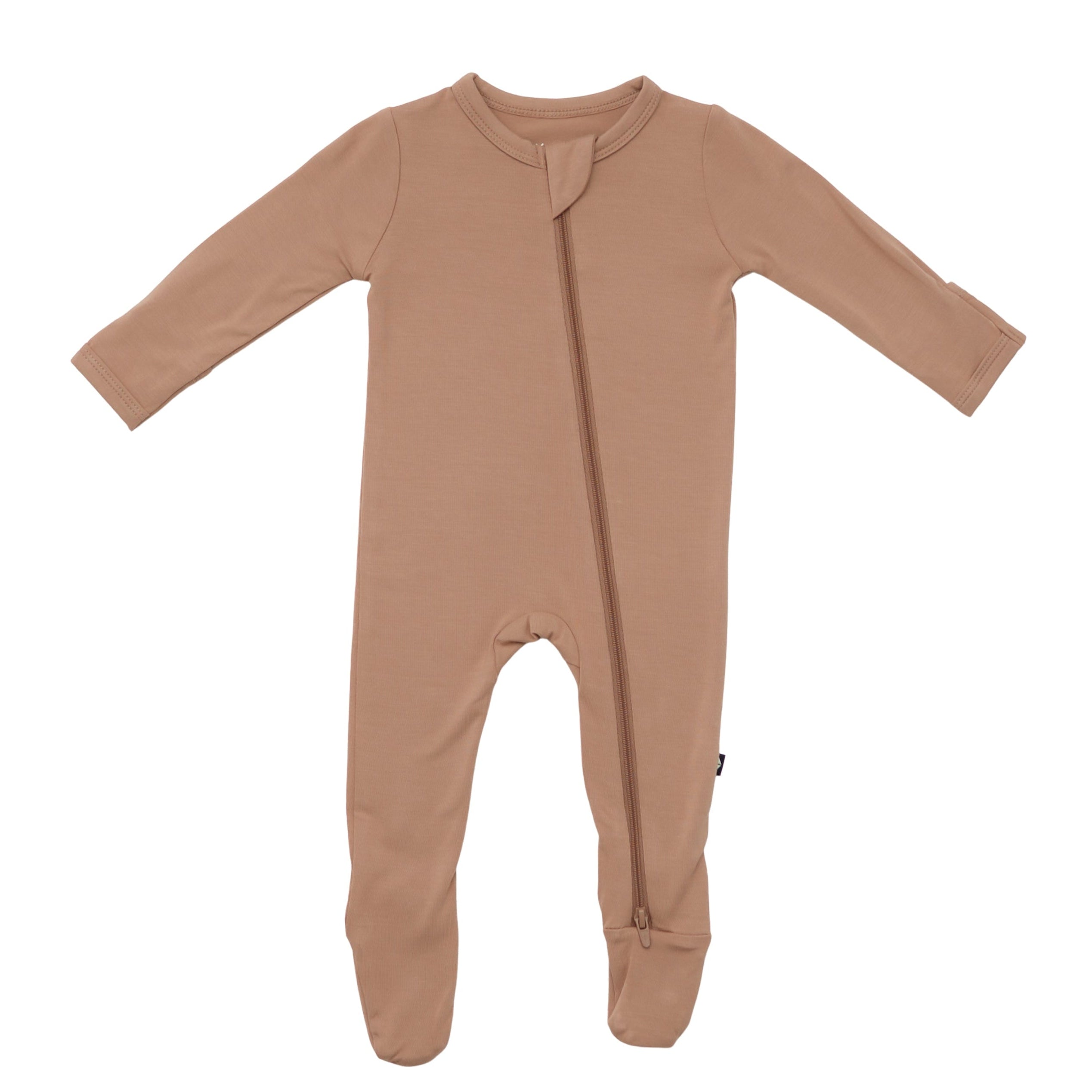 Product photo of the Zippered Footie in Latte