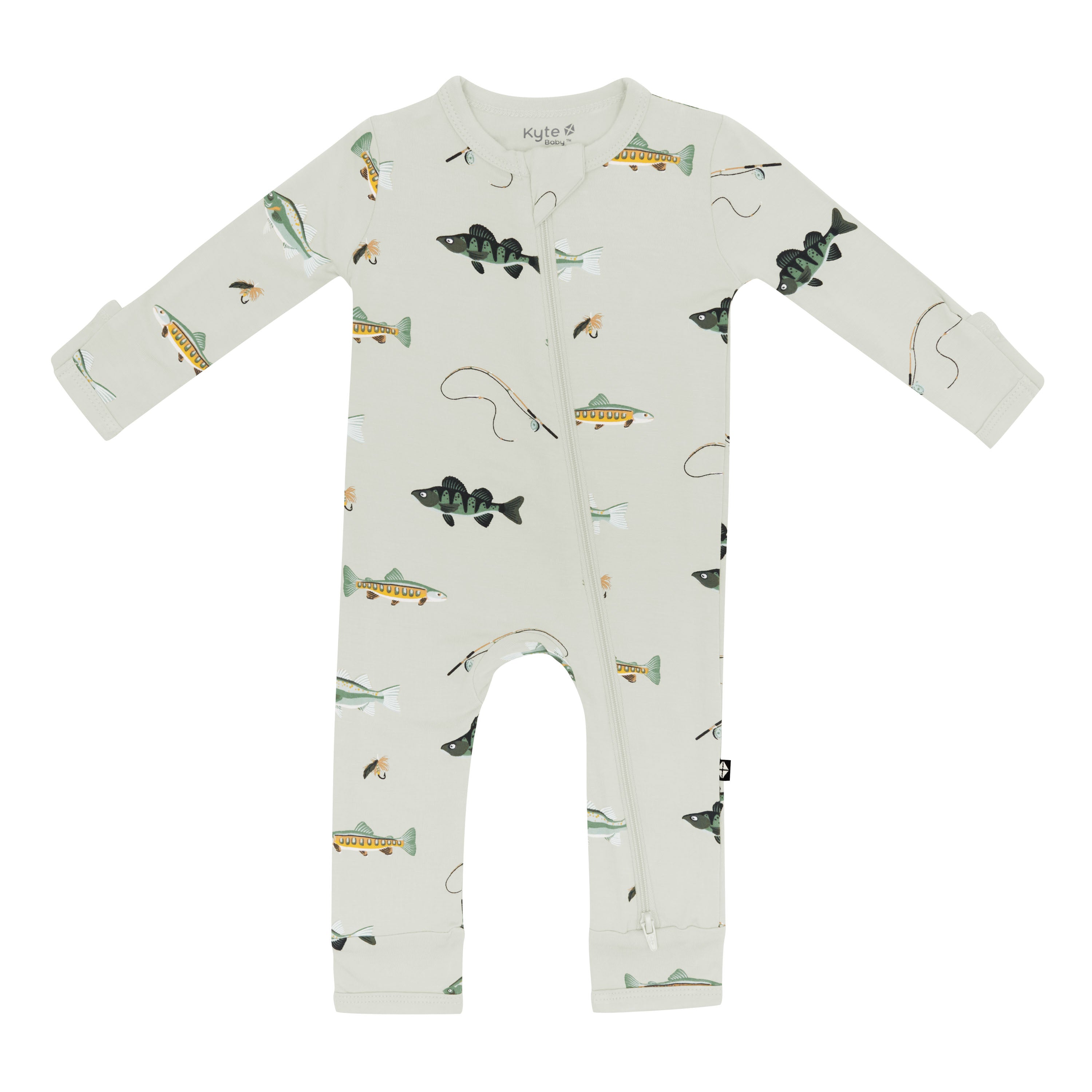 Zippered Romper in Fishing