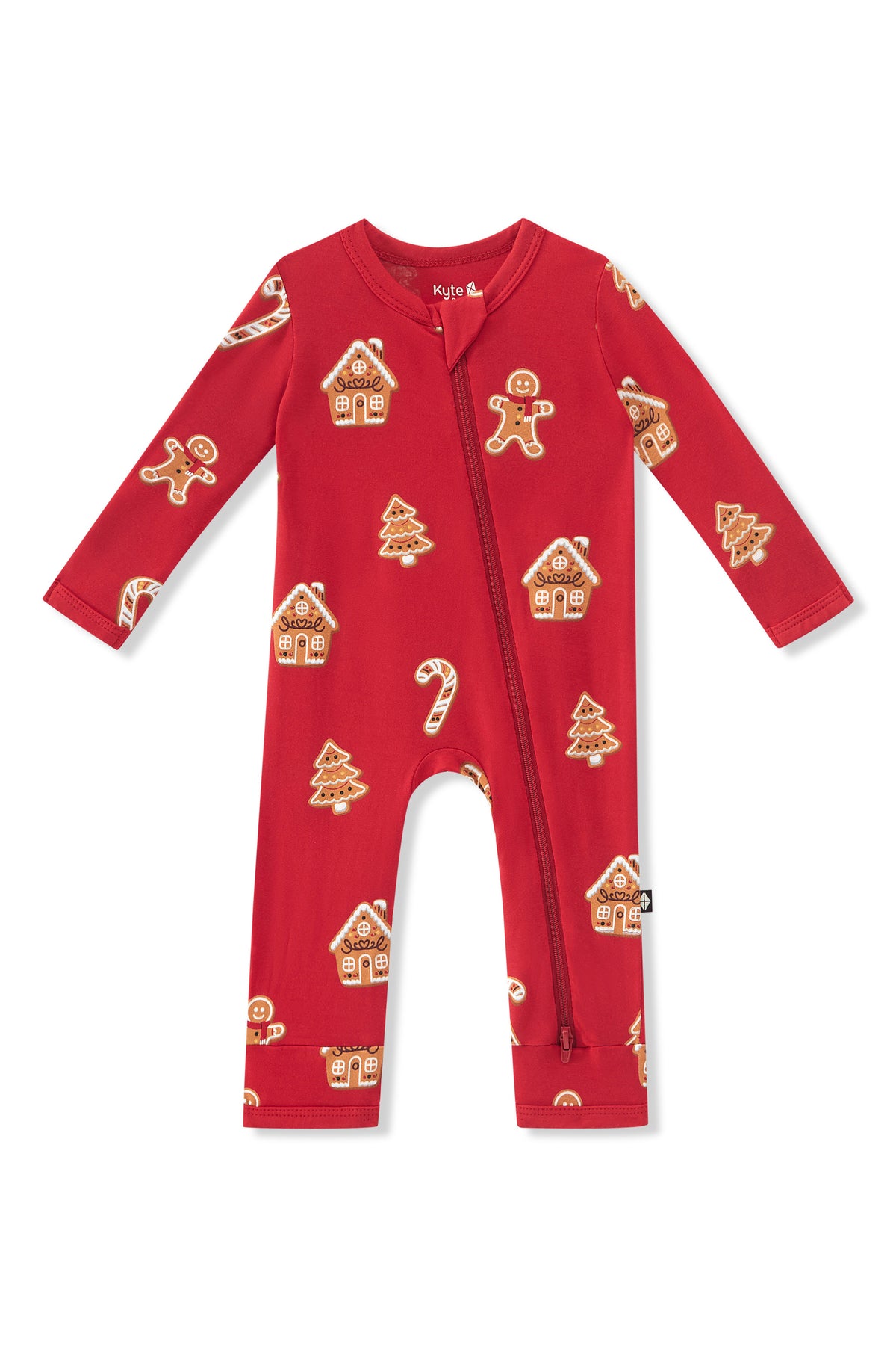 Zippered Romper in Gingerbread