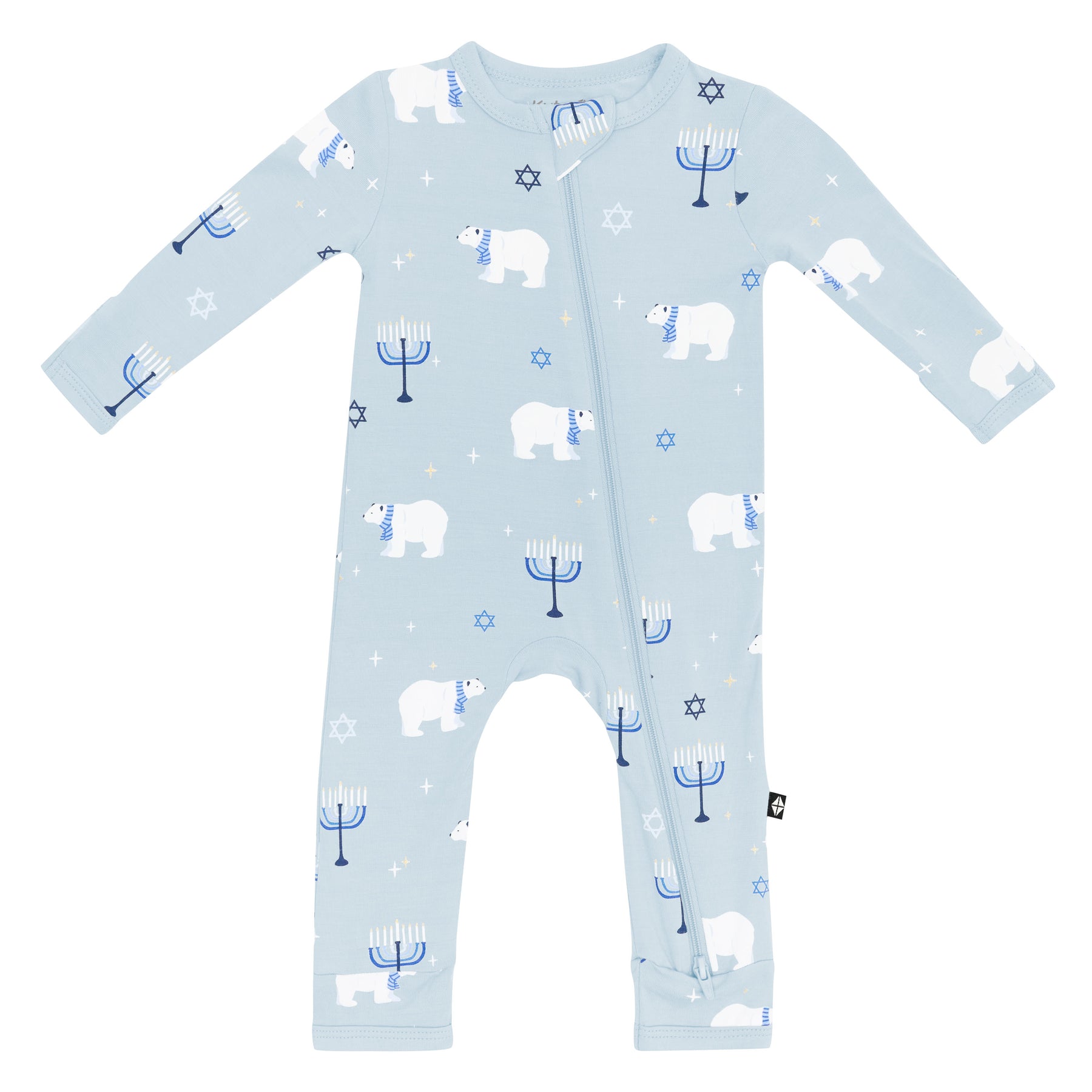 Product photo of the Zippered Romper in Polar Lights