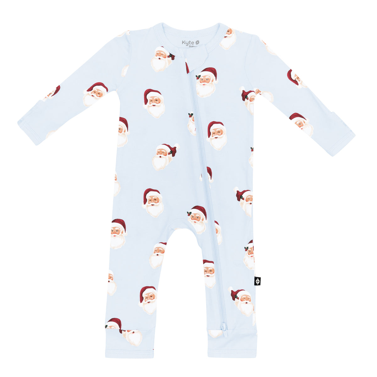 Product photo of the Zippered Romper in Vintage Santa