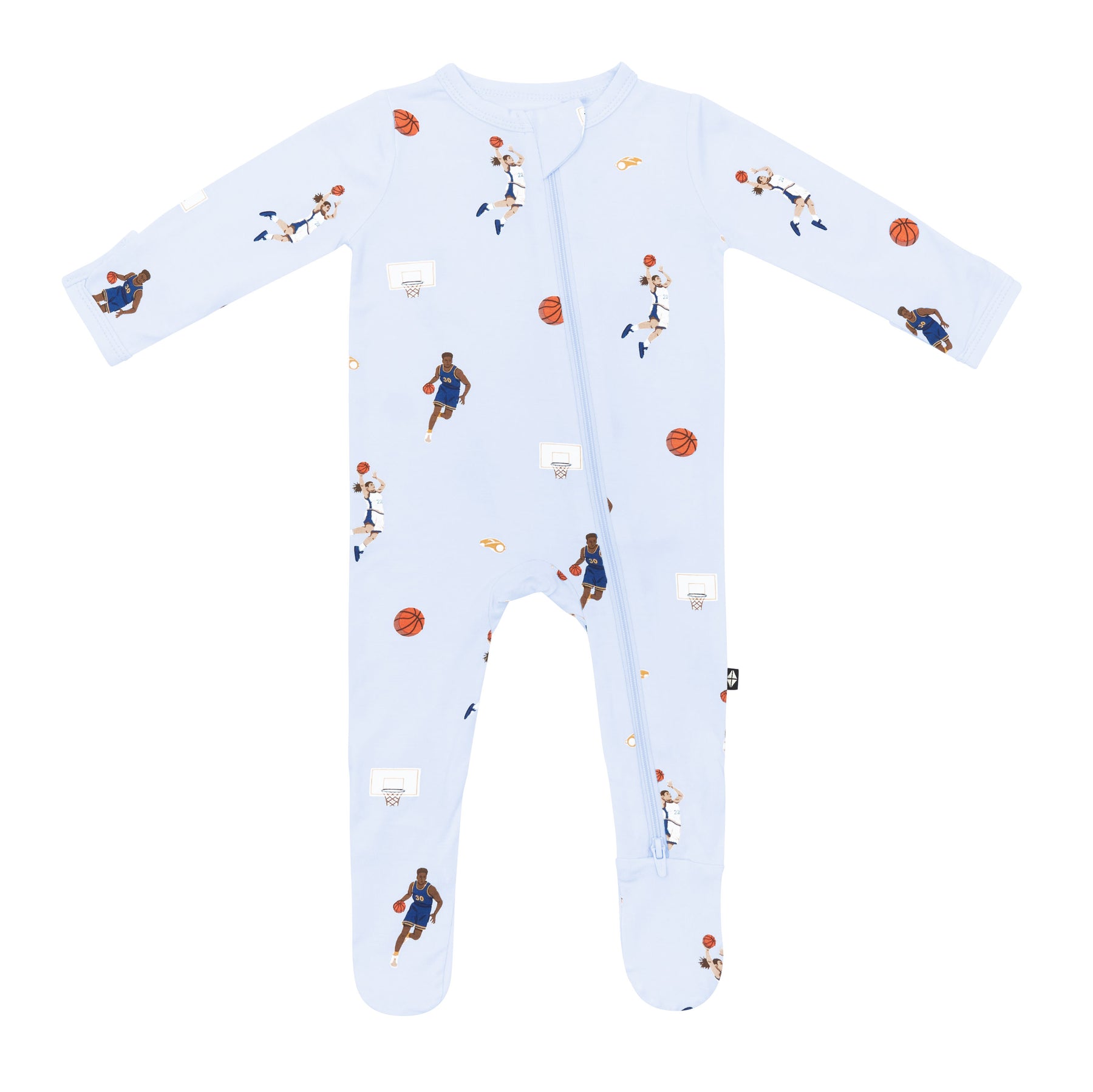 Product photo of the Zippered Footie in Basketball