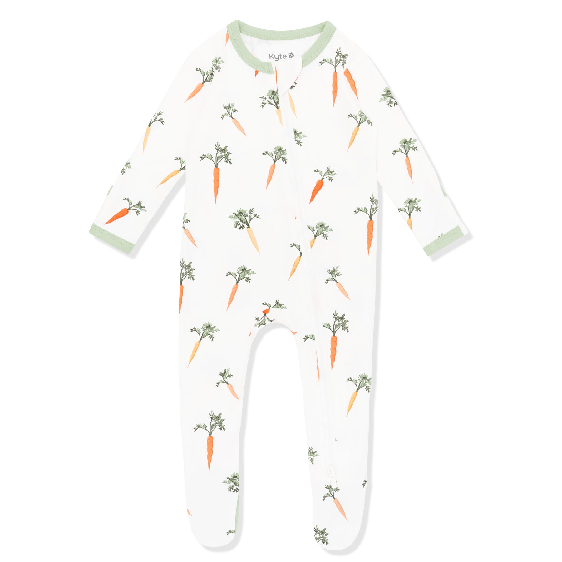 Product photo of the Zippered Footie in Carrot