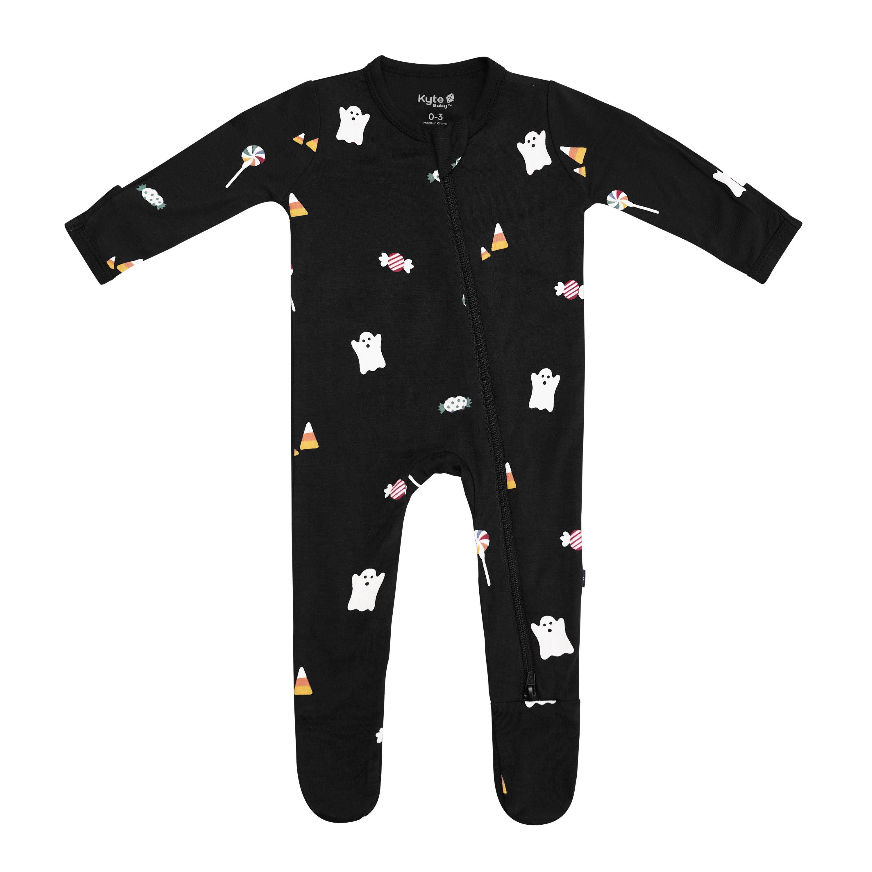 Zippered Footie in Trick or Treat