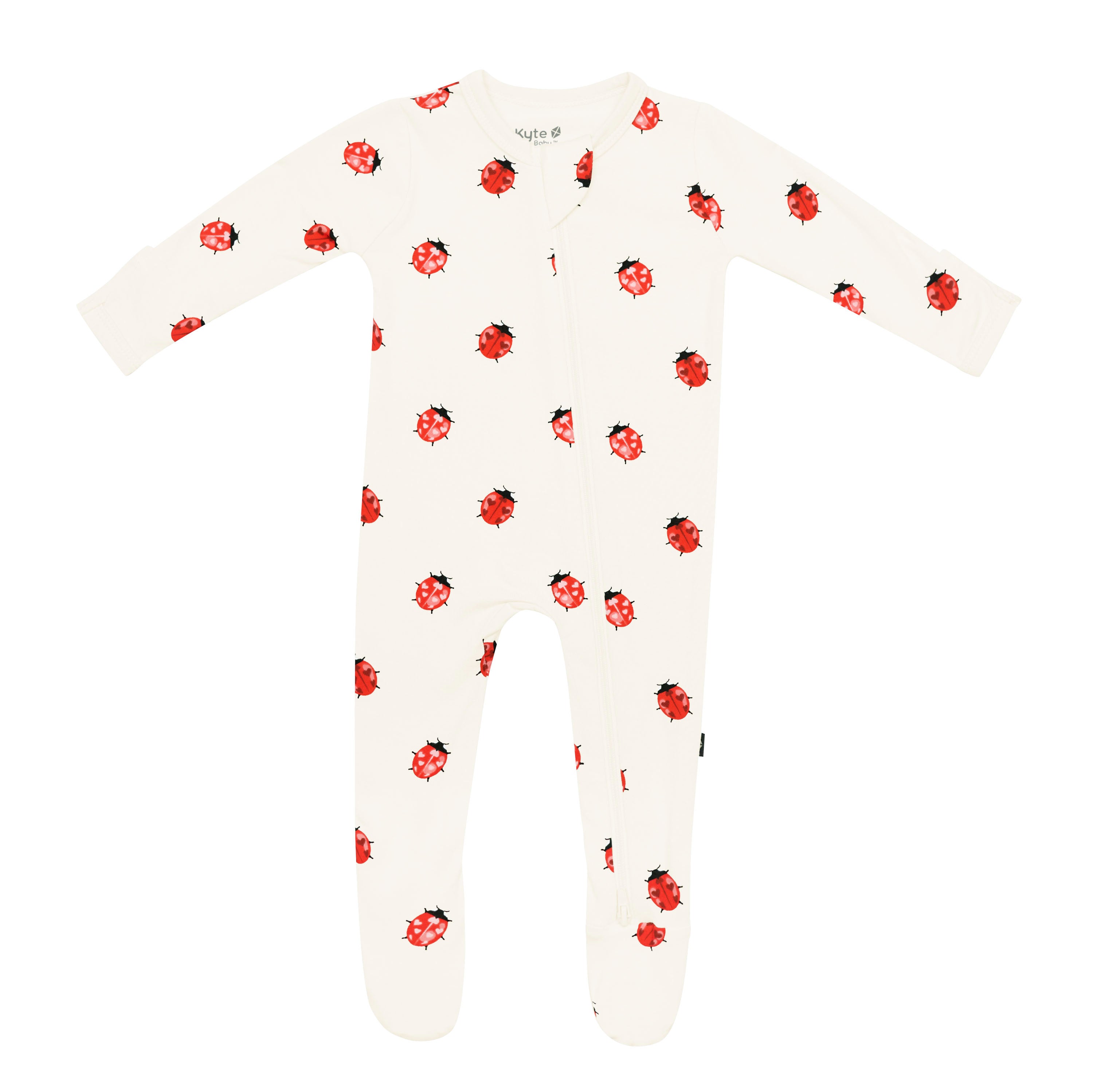 Product photo of Love Bug Zippered Footie