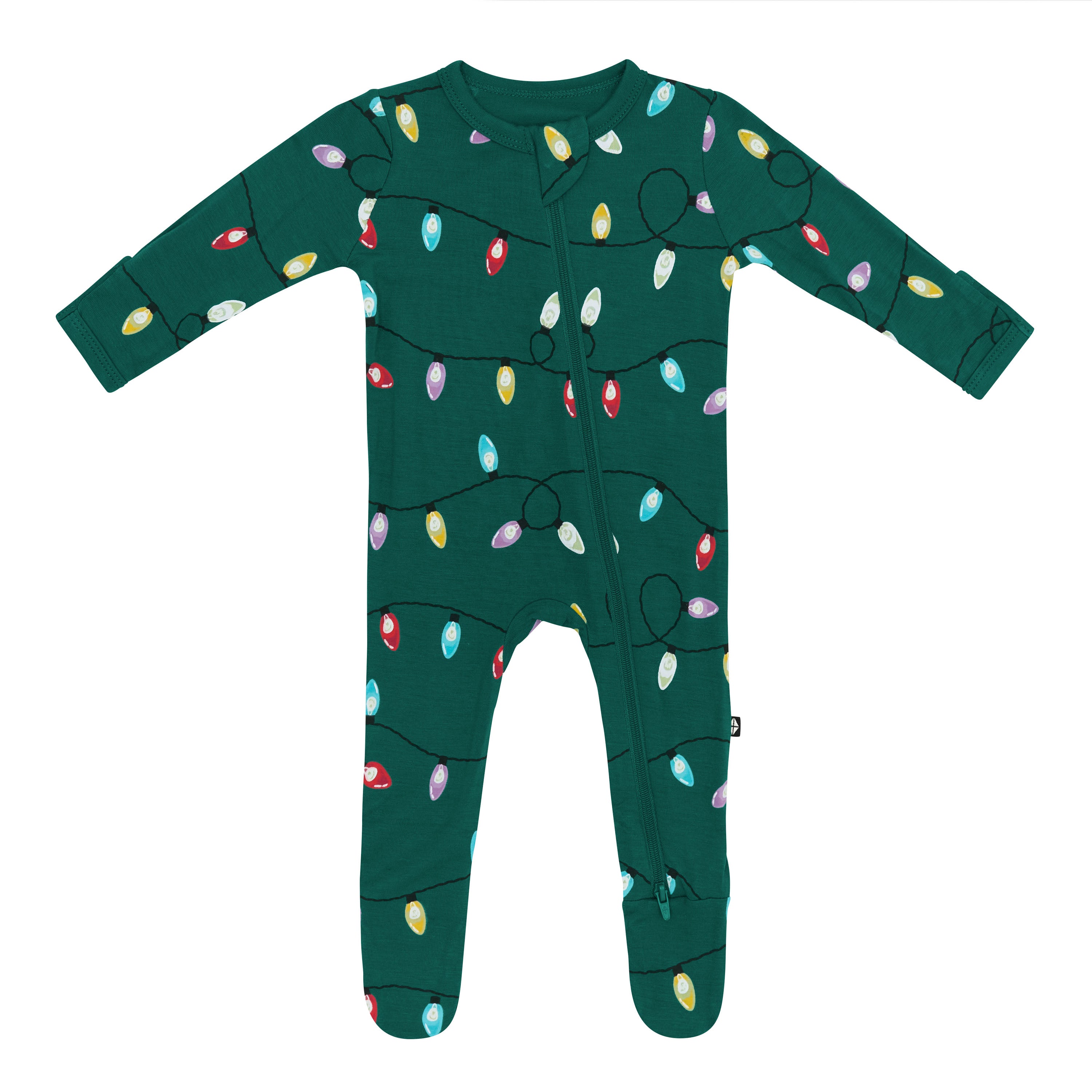 Product photo of the Zippered Footie in Merry and Bright