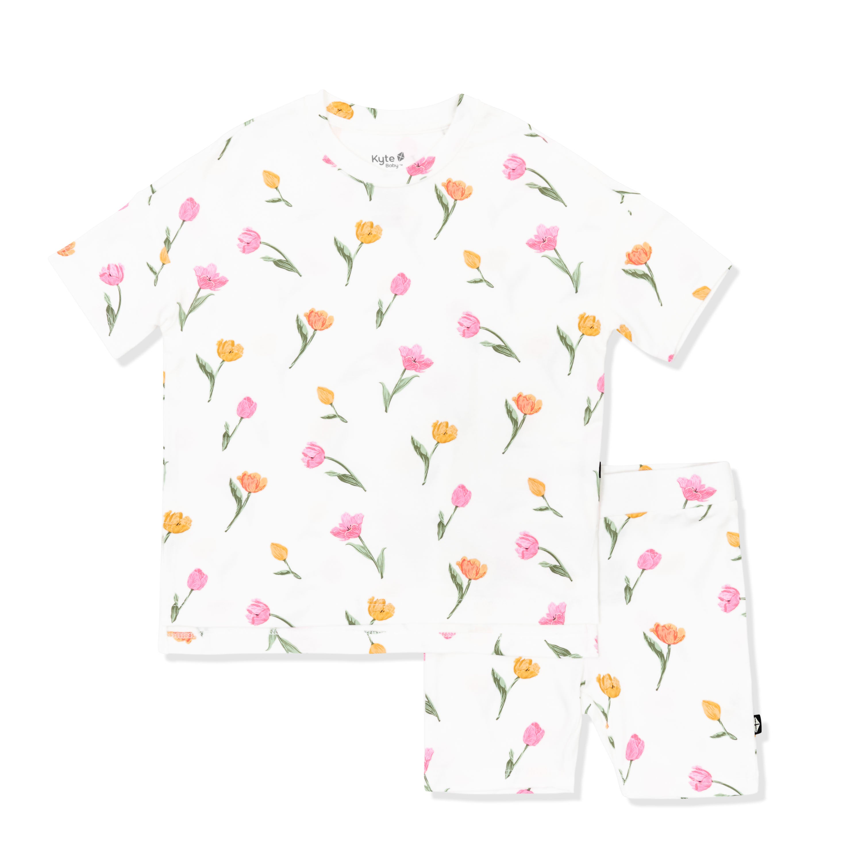 Product photo of the Toddler Biker Short Set in Tulip