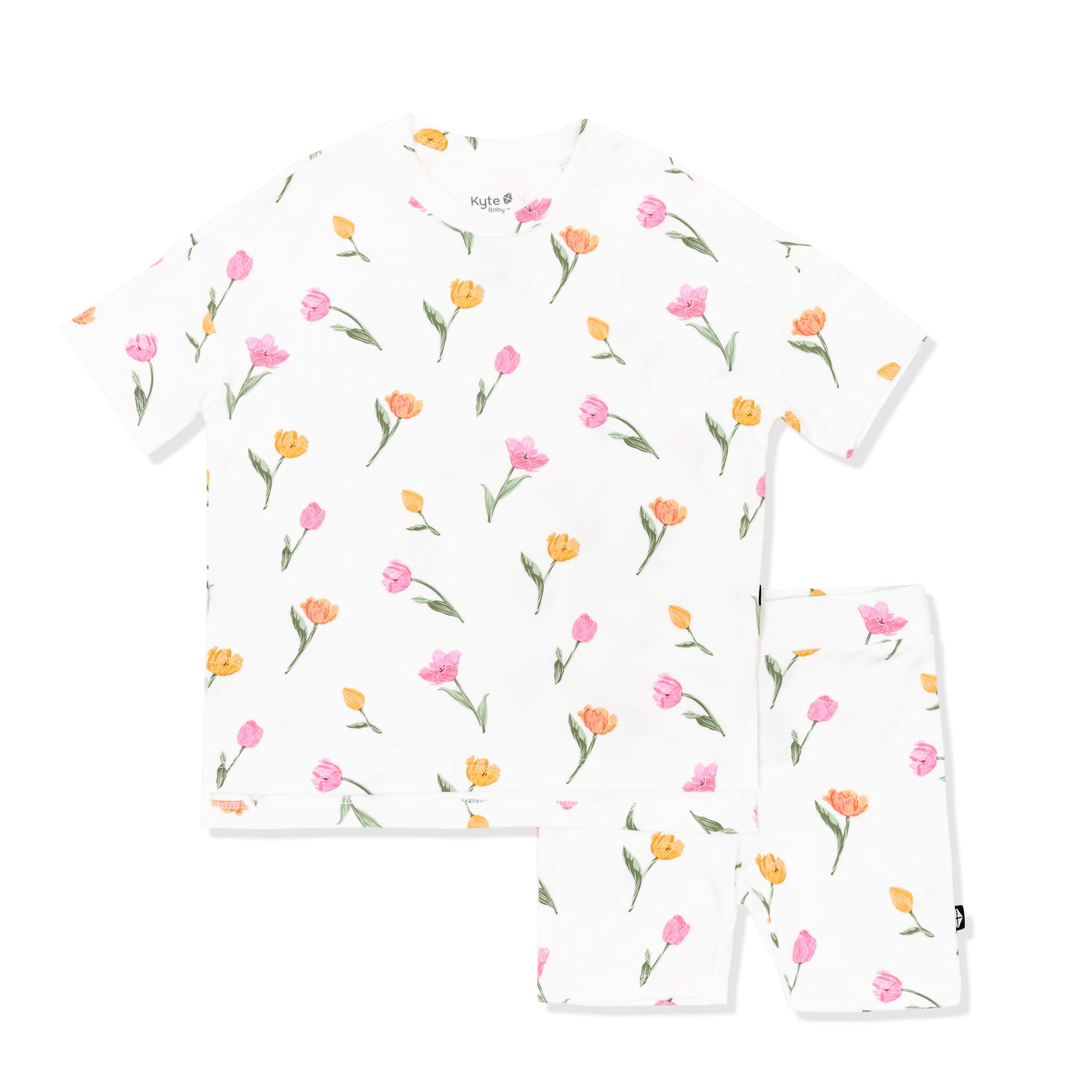 Product photo of the Toddler Biker Short Set in Tulip