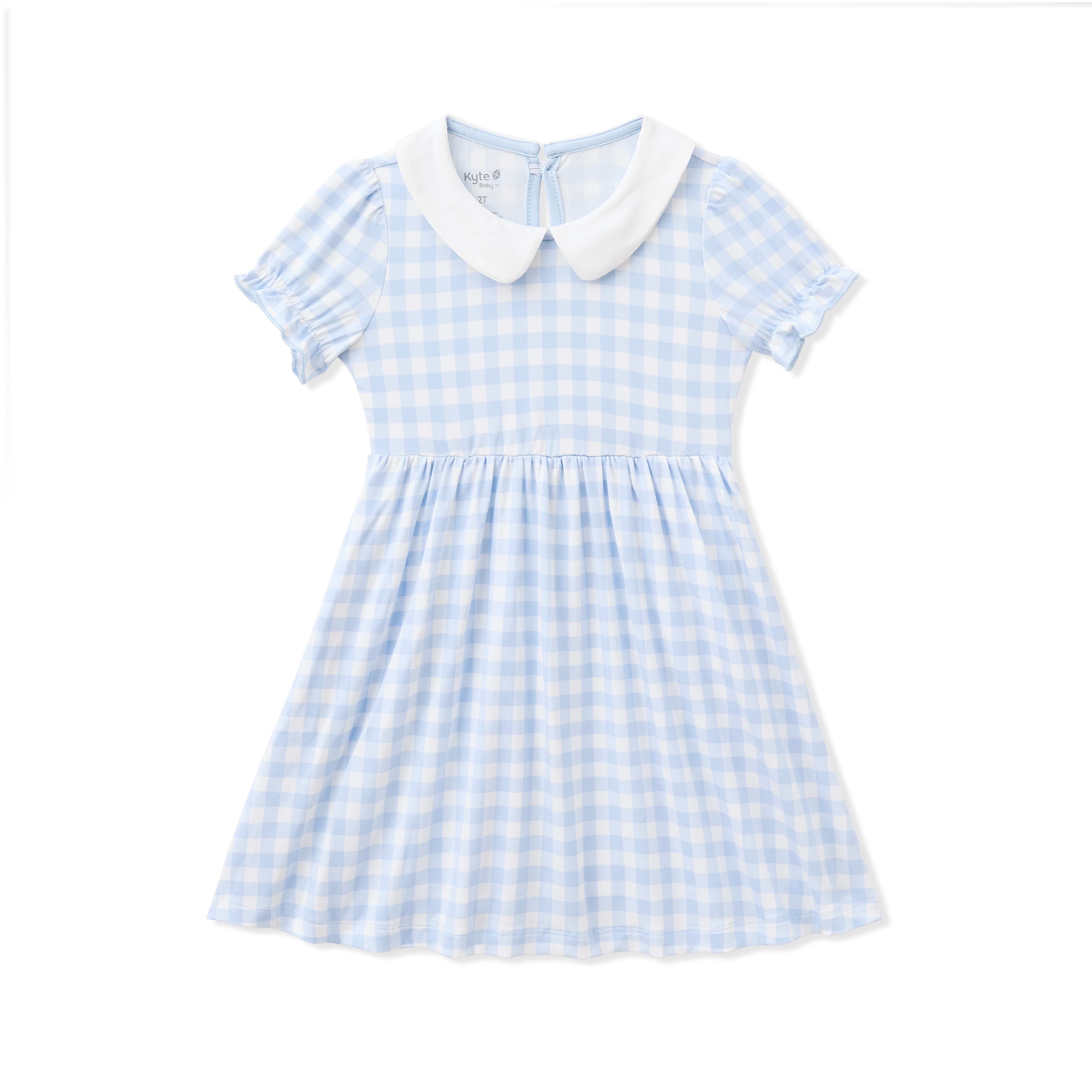 Product photo of the Peter Pan Collar Dress in Gingham Breeze on a white surface