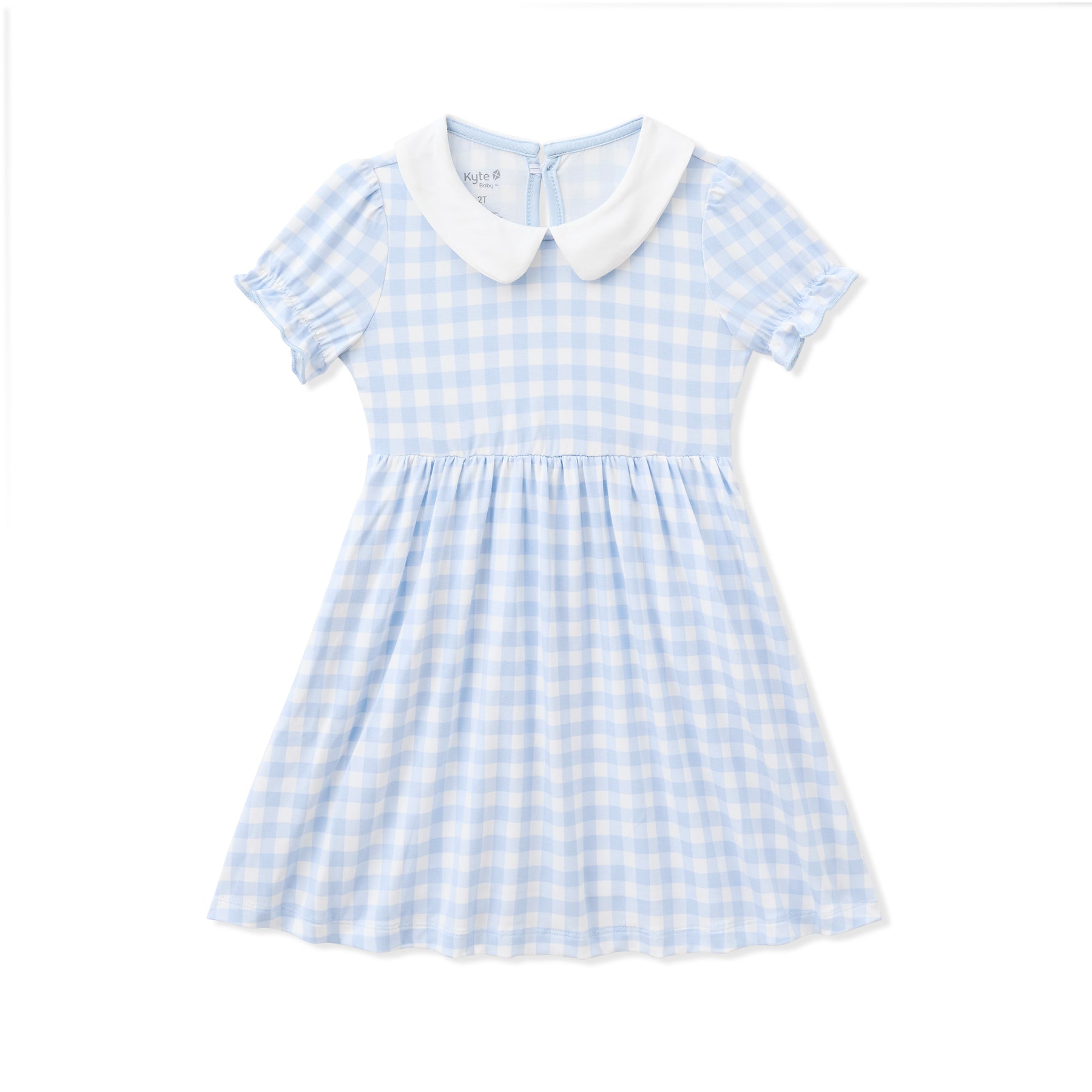 Product photo of the Peter Pan Collar Dress in Gingham Breeze on a white surface