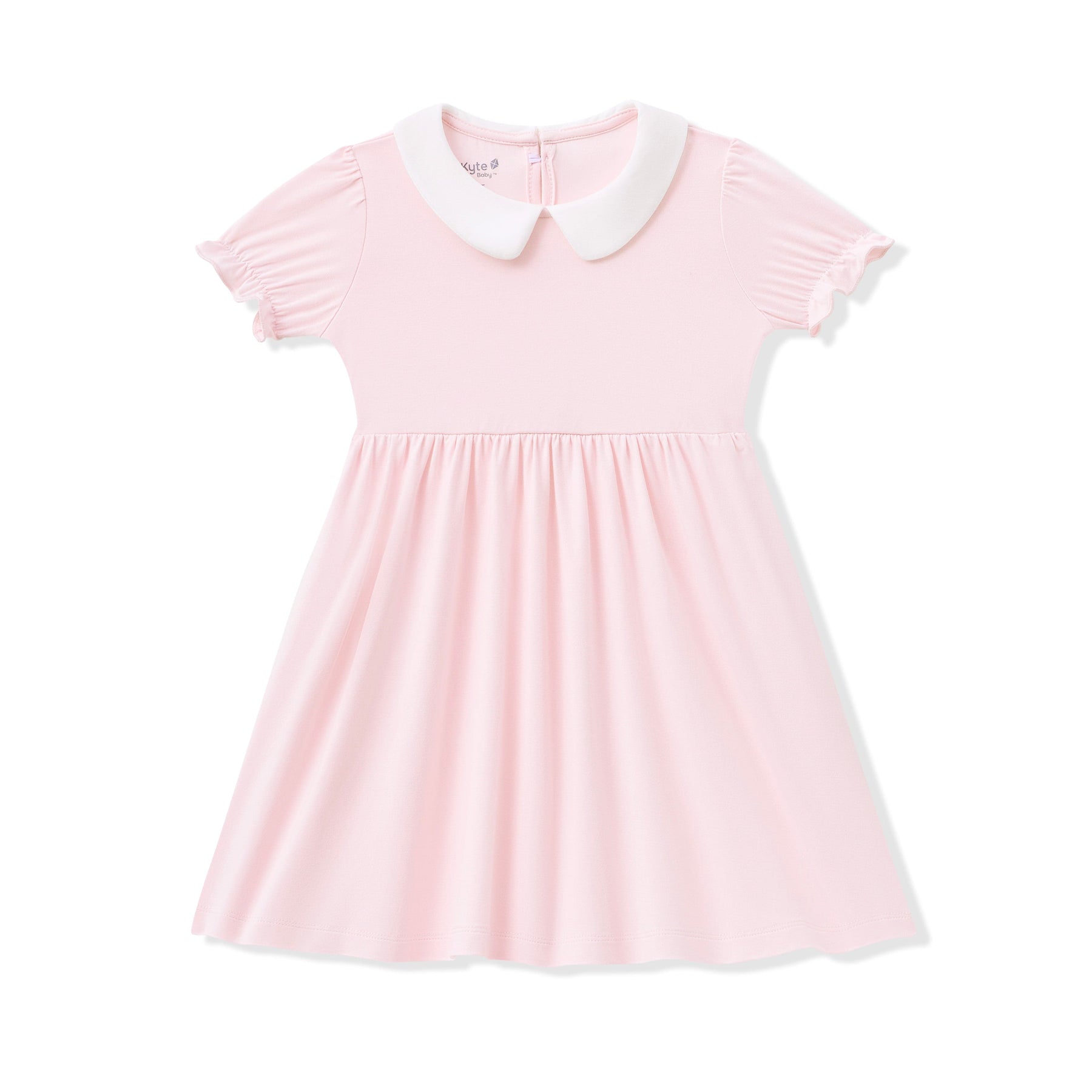 light pink peter pan dress Pink Striped Peter Pan Collar Dress