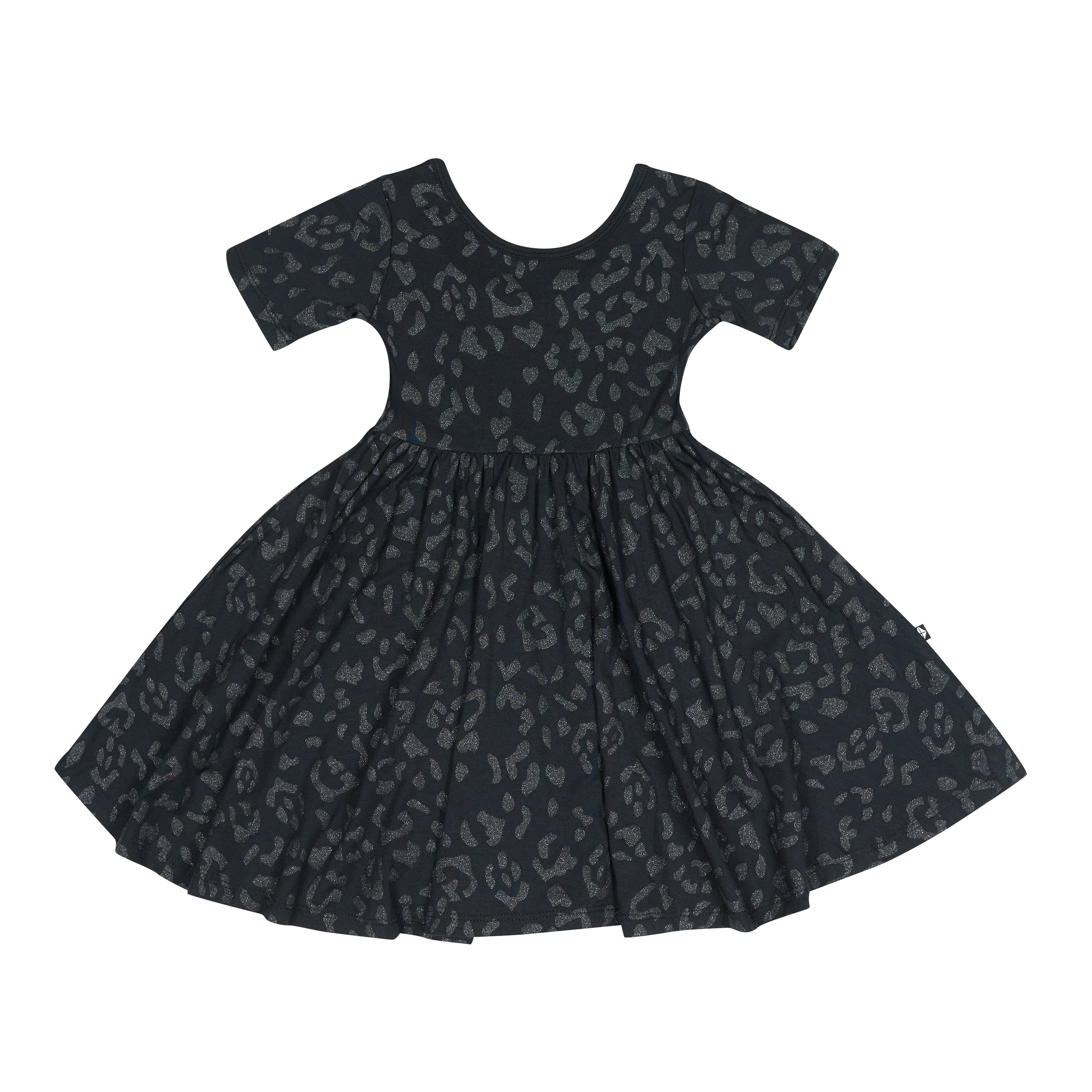 Twirl Dress in Midnight Leopard