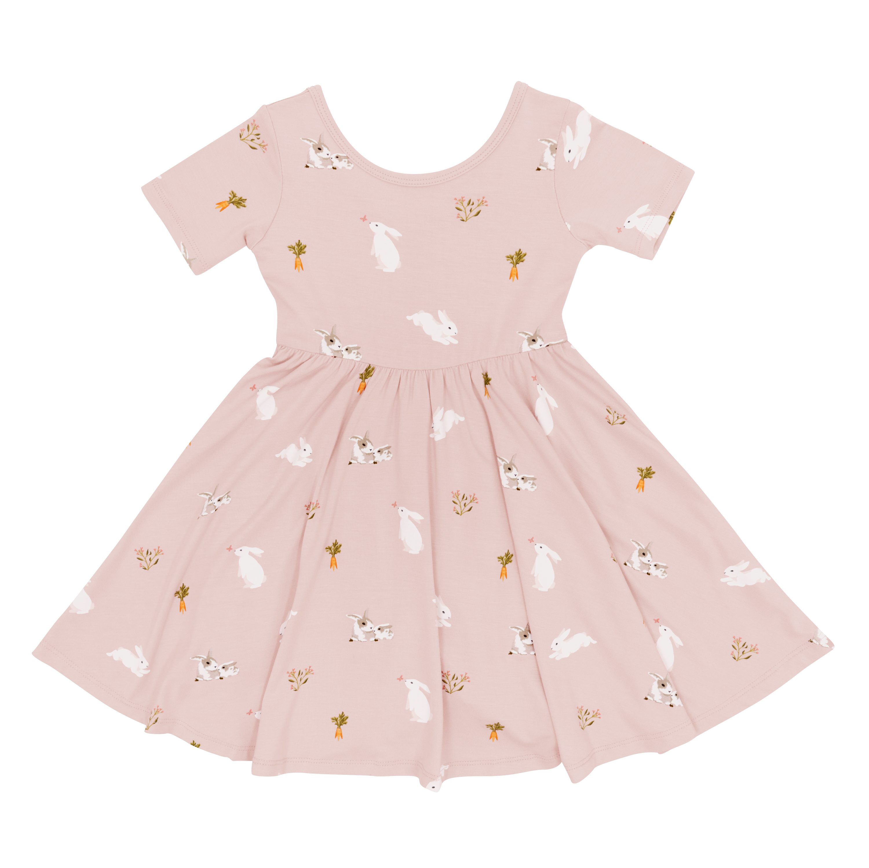 Twirl Dress in Blush Rabbit