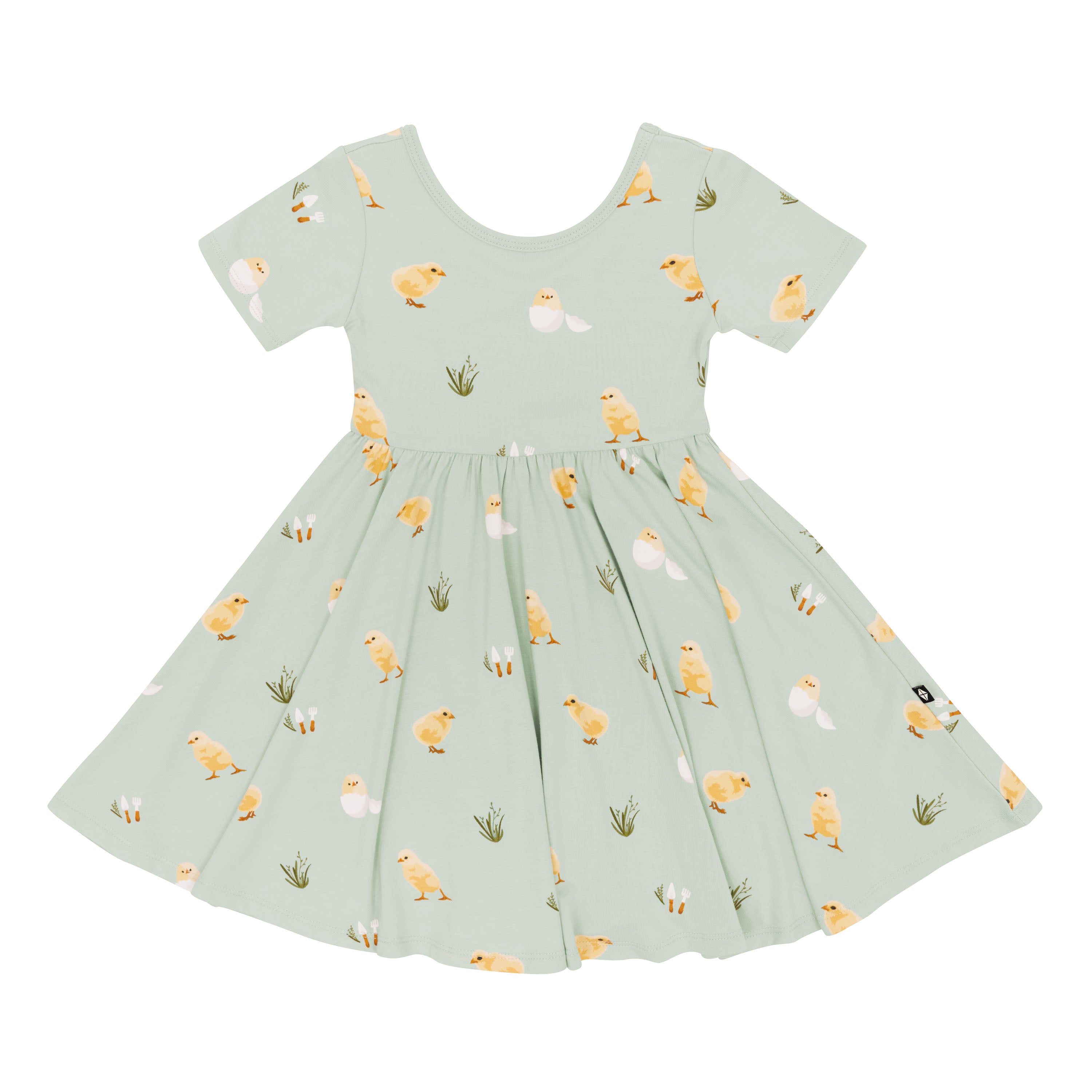 Twirl Dress in Aloe Chick