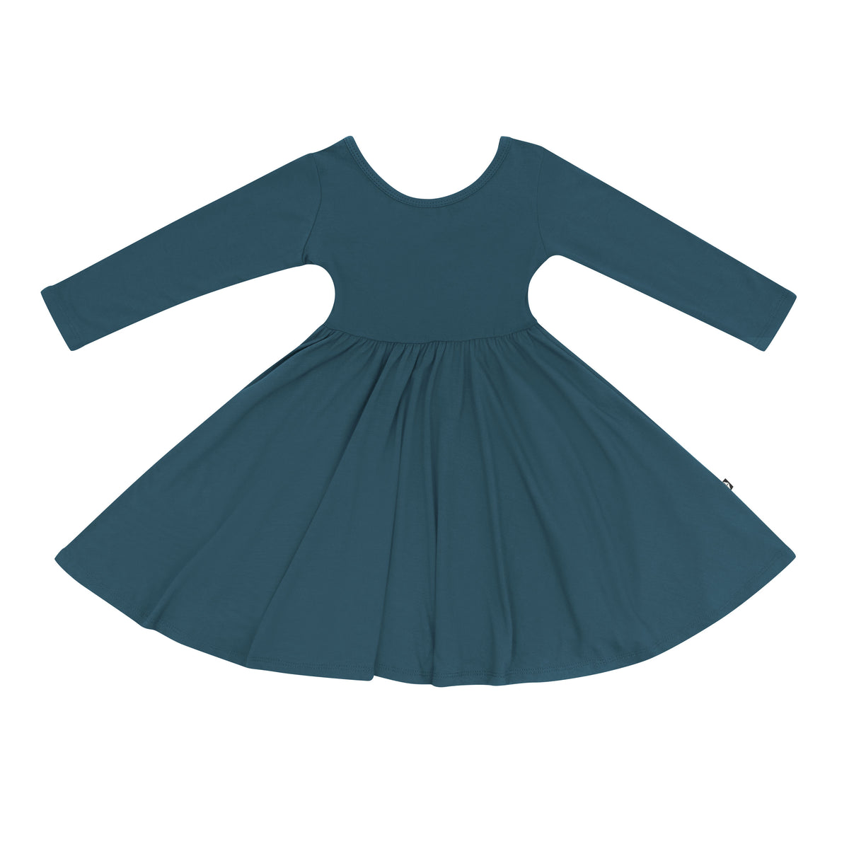 Product photo of the Long Sleeve Twirl Dress in Atlantic