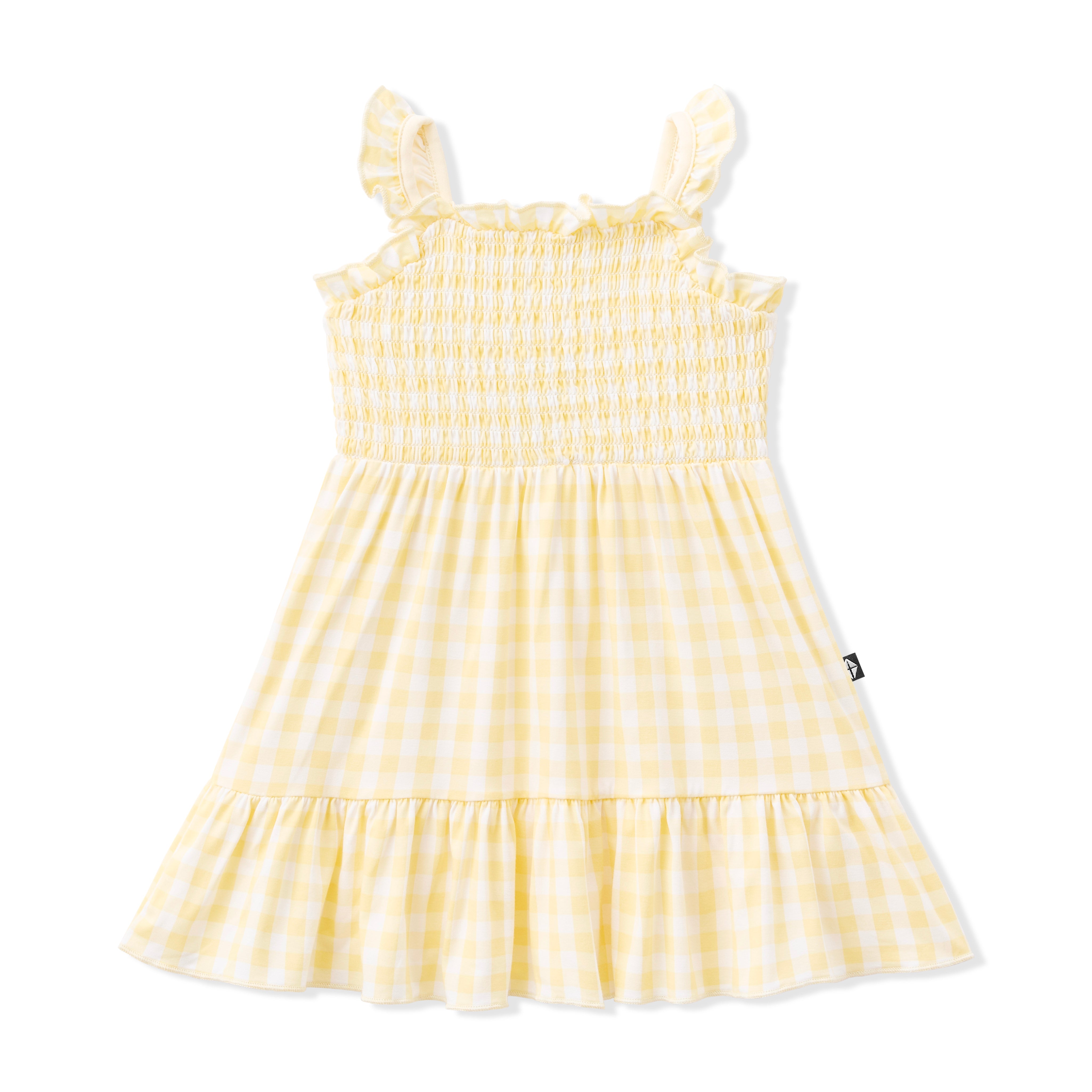 Product photo of the Smocked Dress in Gingham Chamomile