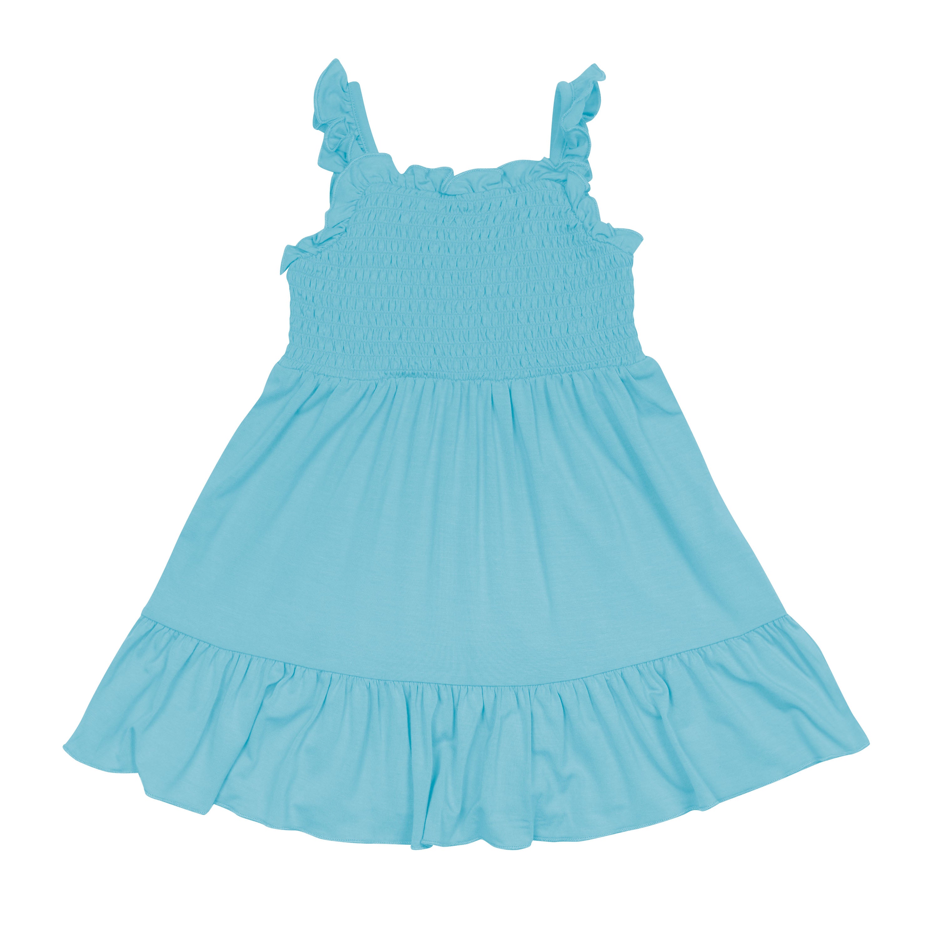 Smocked Dress in Makai