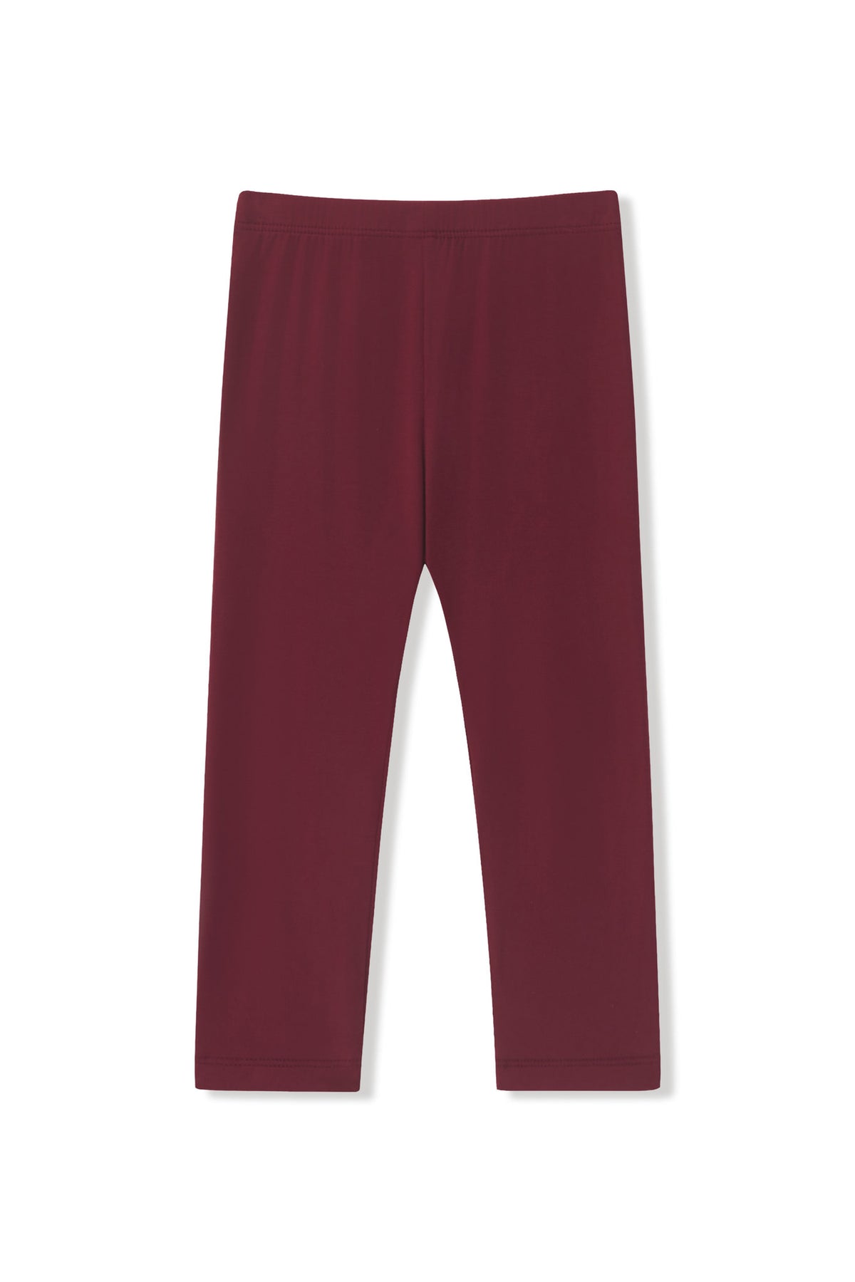 Toddler Leggings in Burgundy on a white background