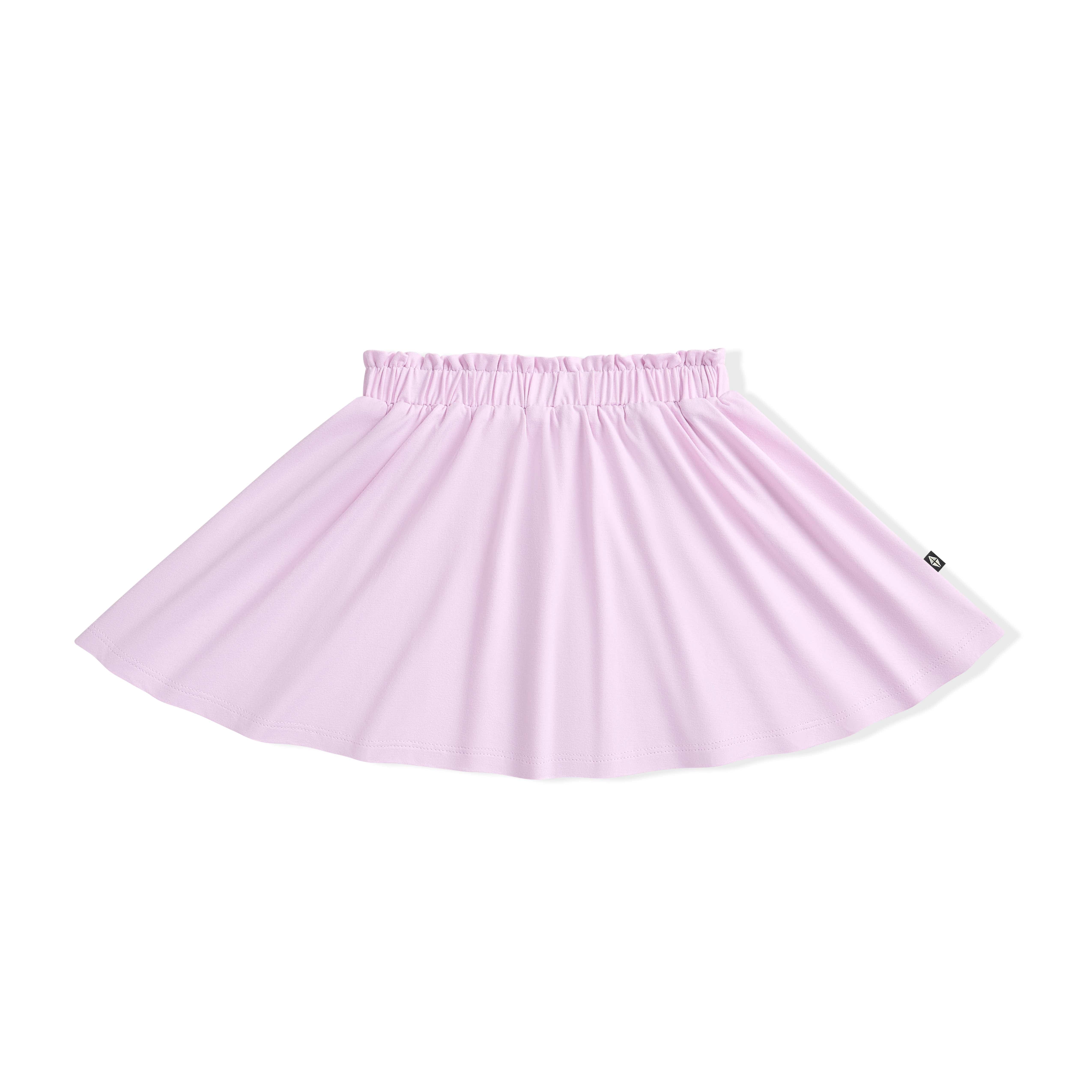 Light purple skort on a white background