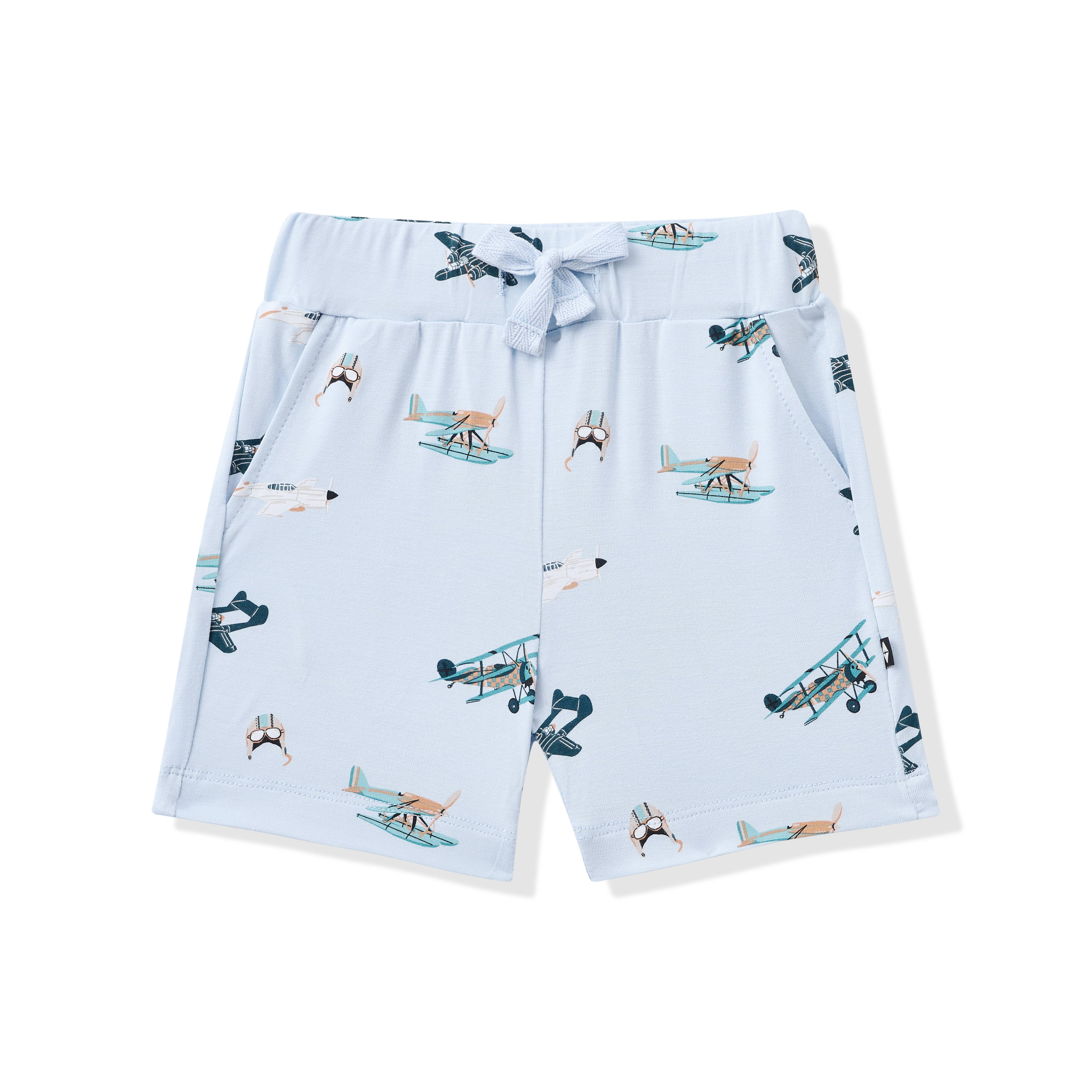Product photo of the Drawstring Short in Take Off on a white surface