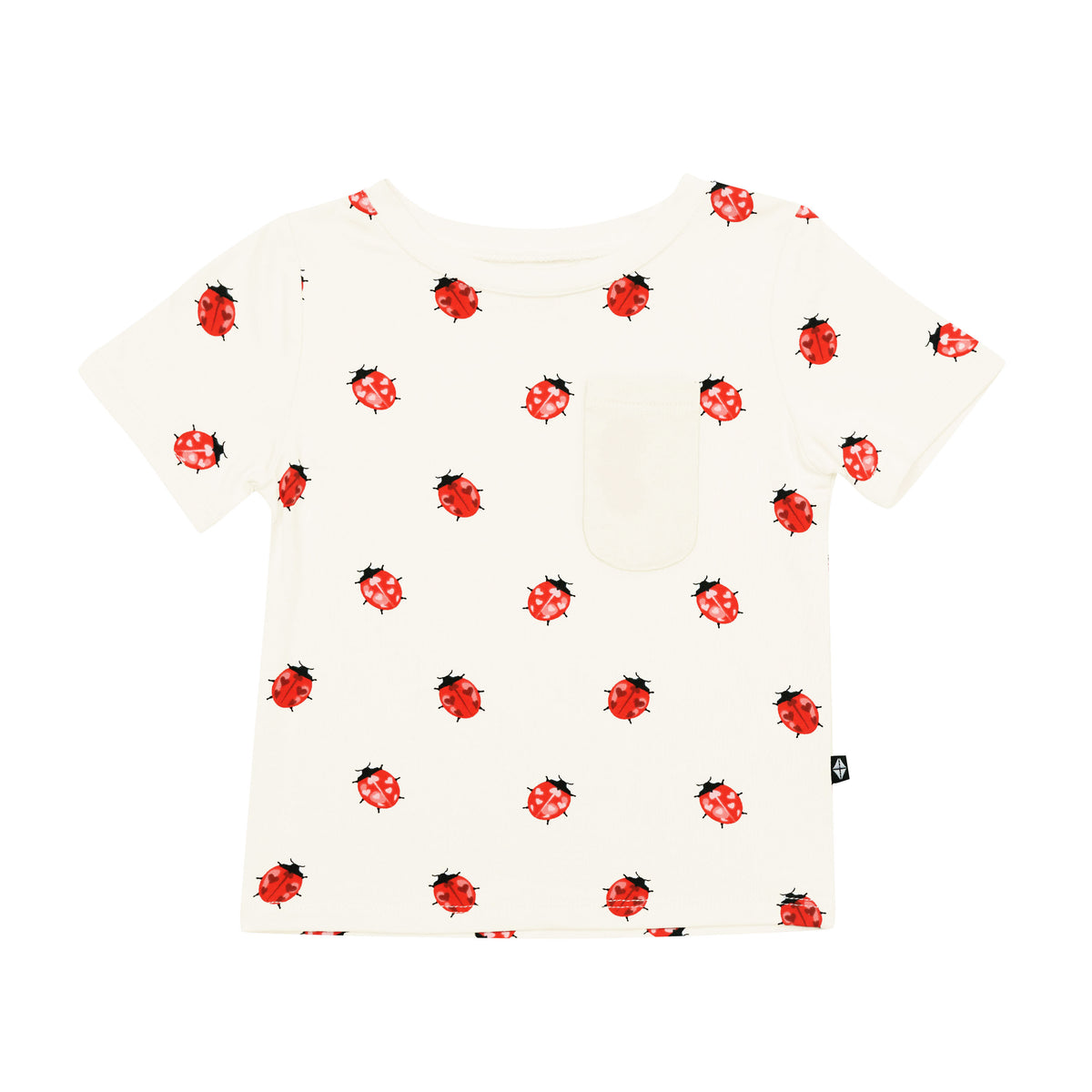 Product photo of Love Bug Short Sleeve Toddler Crew Neck Tee