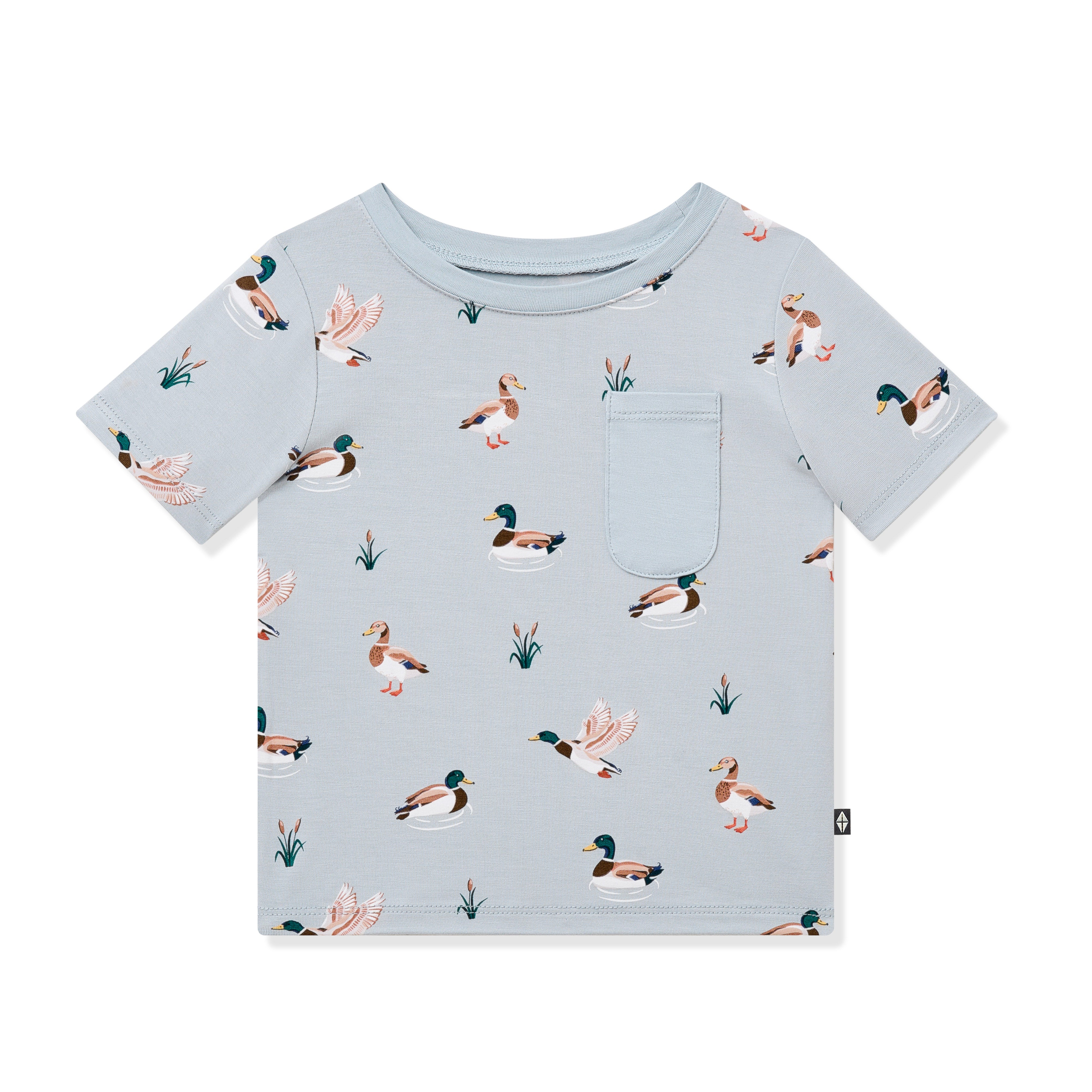 Product photo of the Toddler Crew Neck Tee in Mallard Duck on a white background