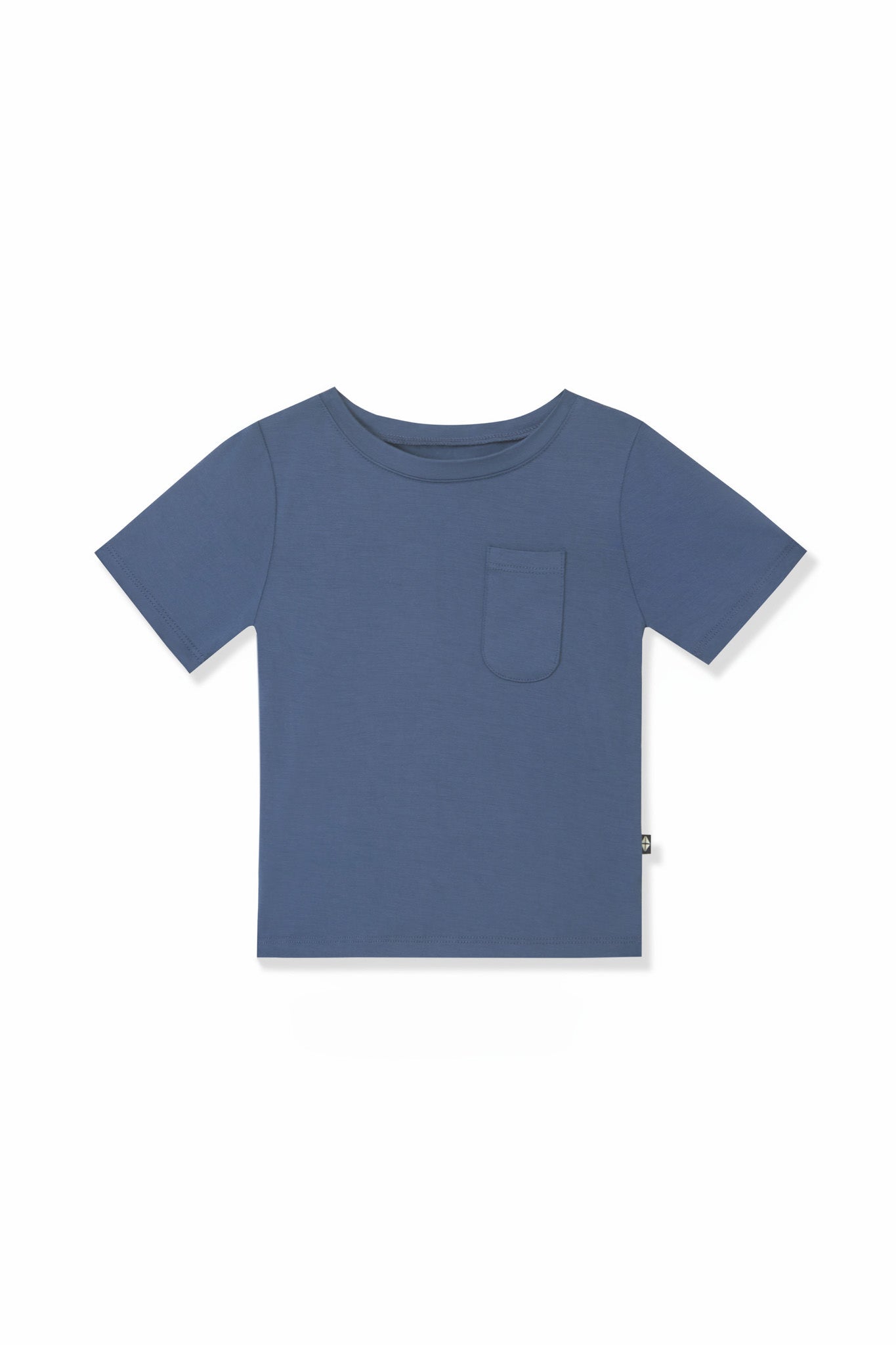 Toddler Crew Neck Tee in Oxford color on a white background